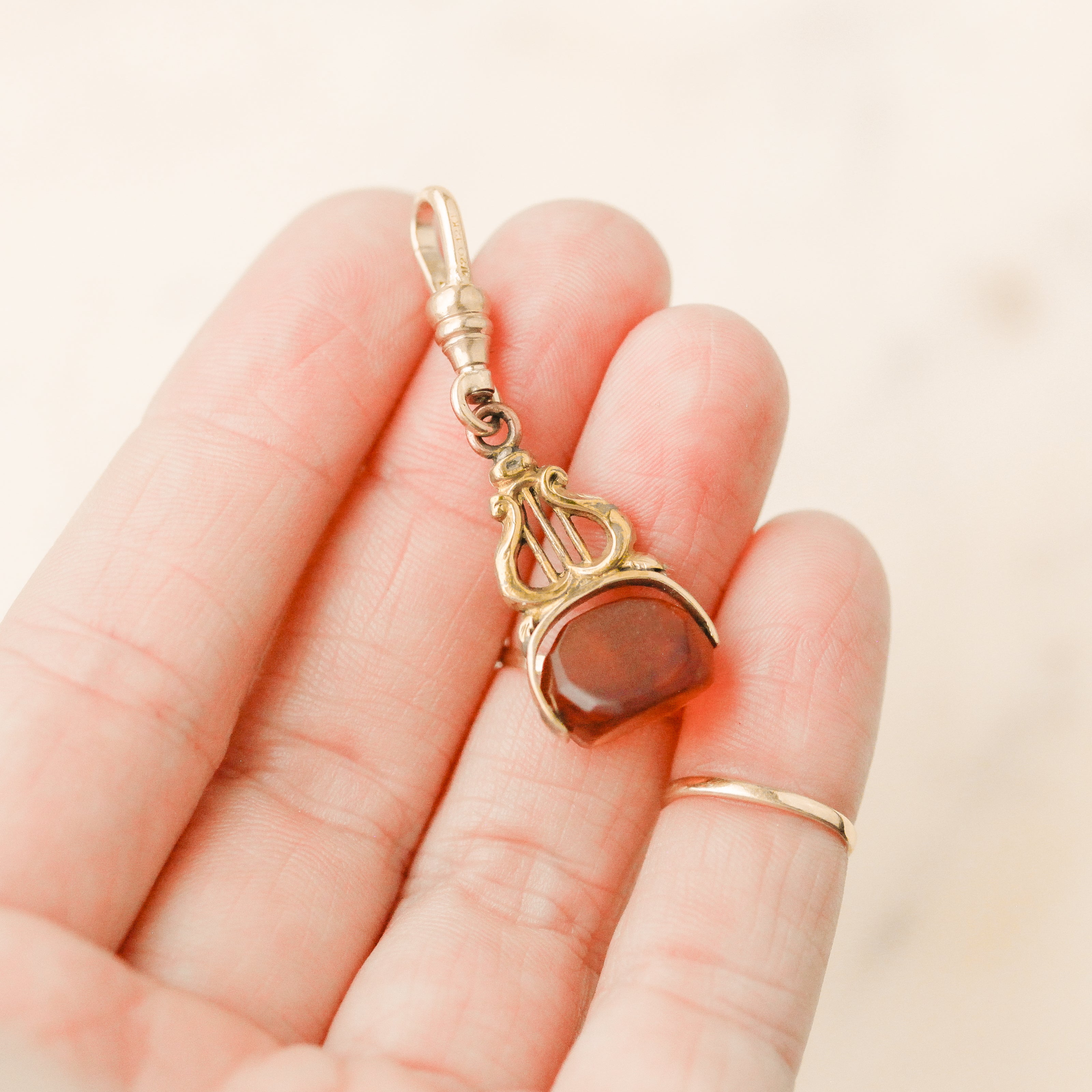 Lyre Spinner Pendant