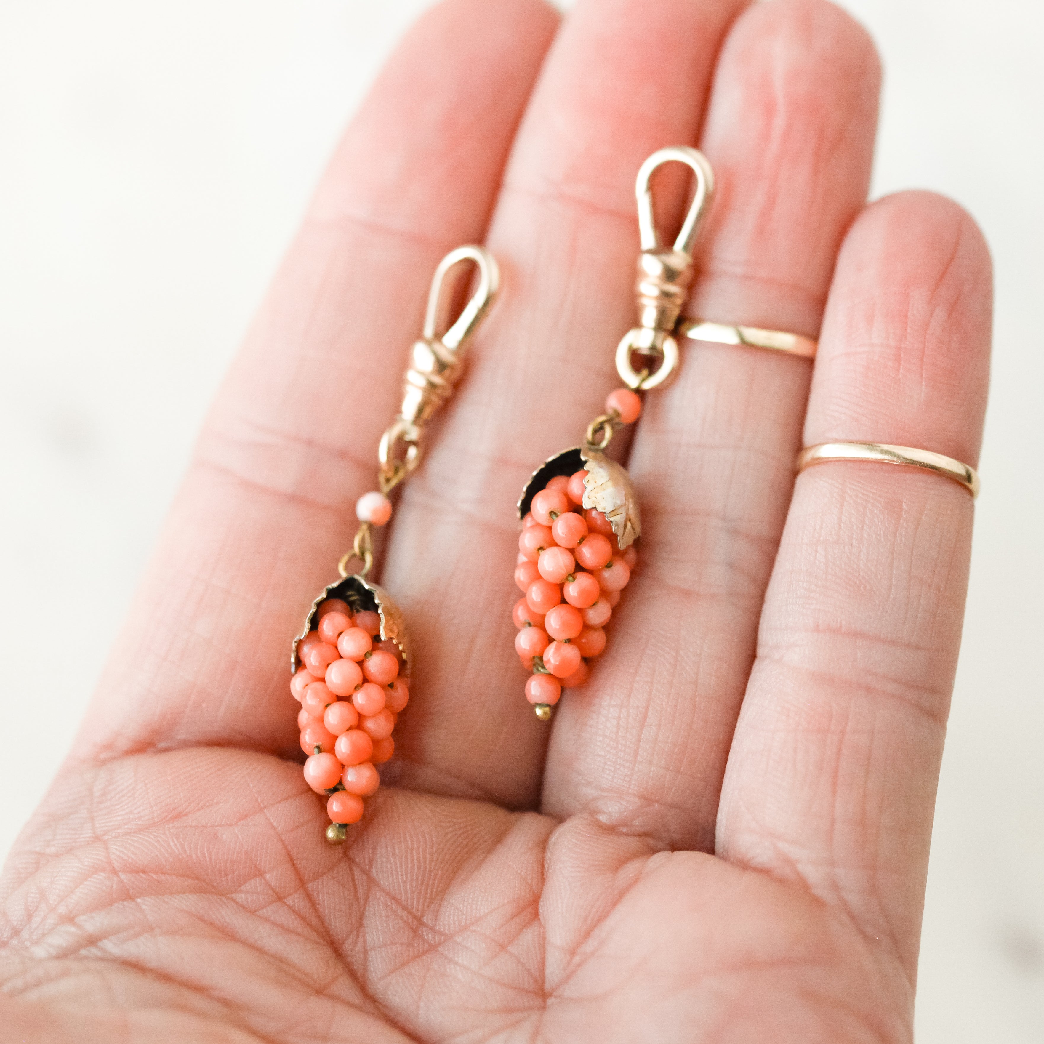 Allorah Coral Grape Charms