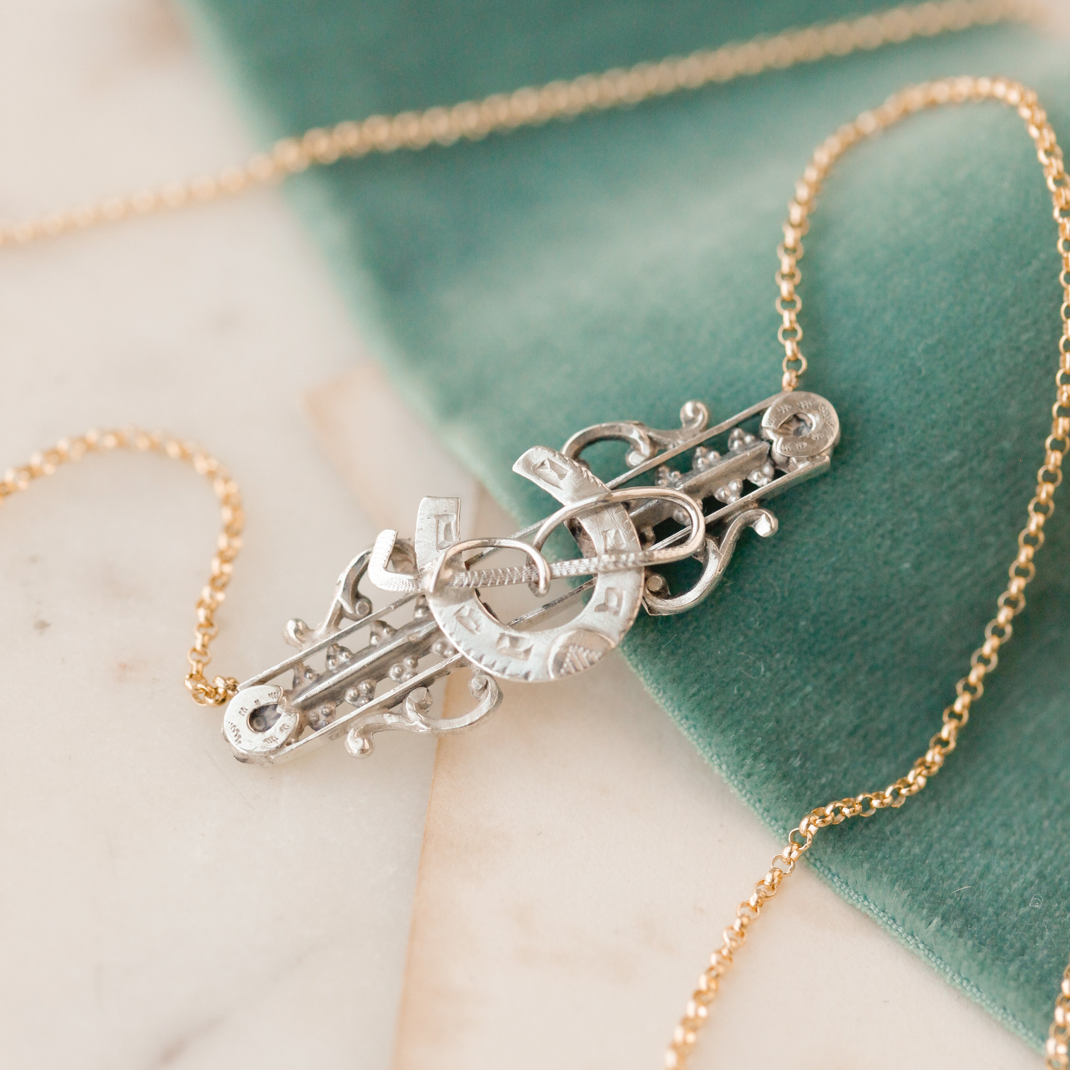 Lucky Sterling Horseshoe Pendant
