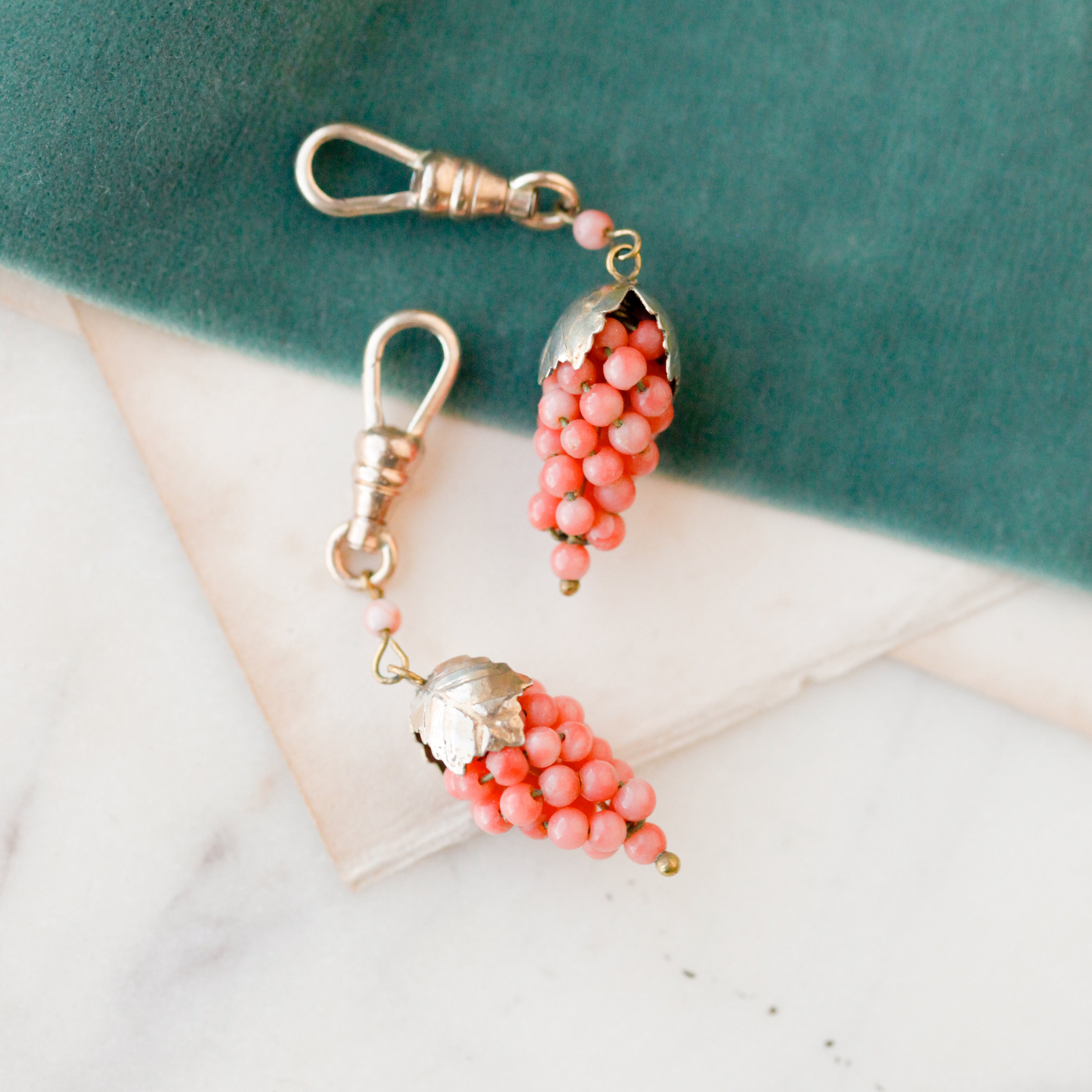 Allorah Coral Grape Charms