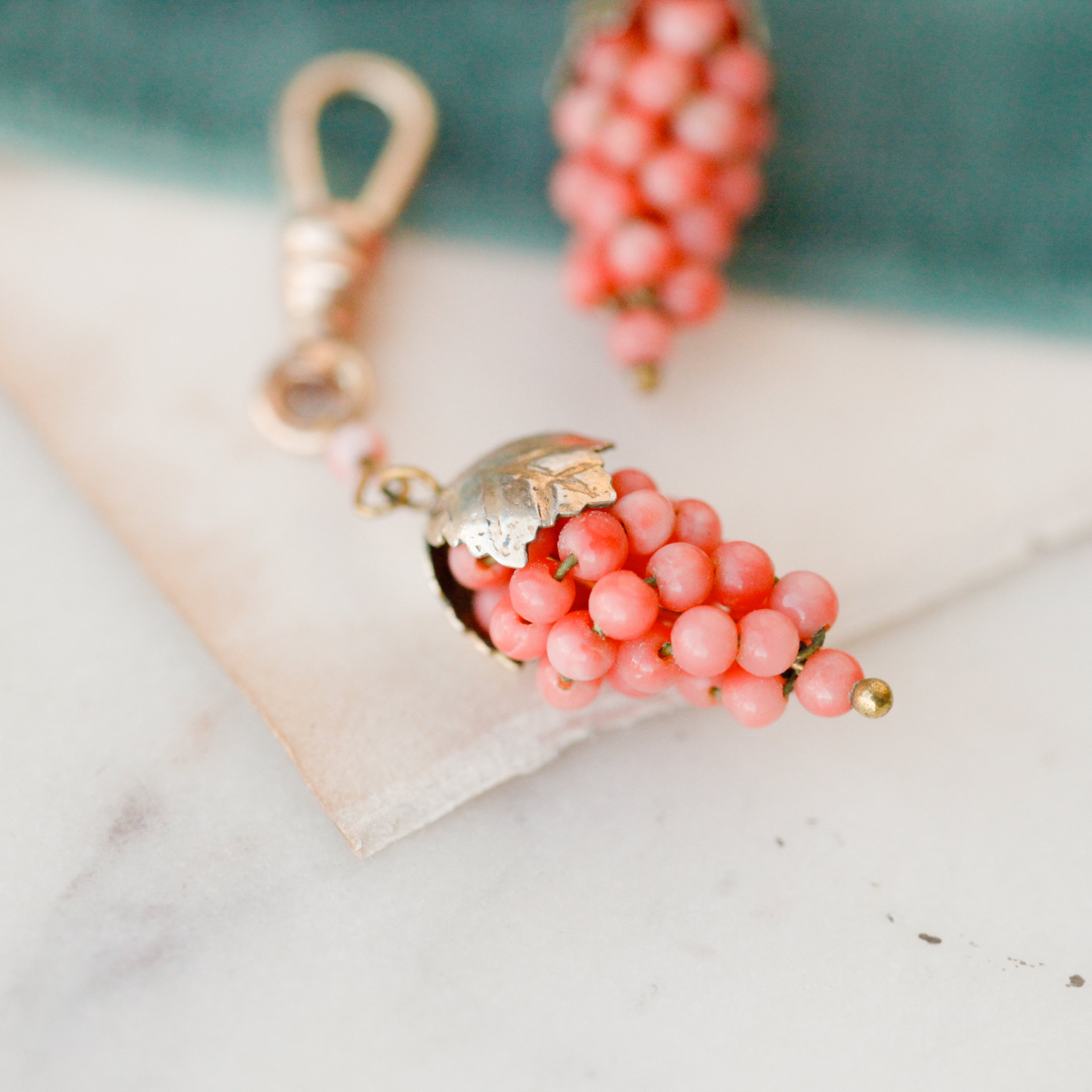 Allorah Coral Grape Charms