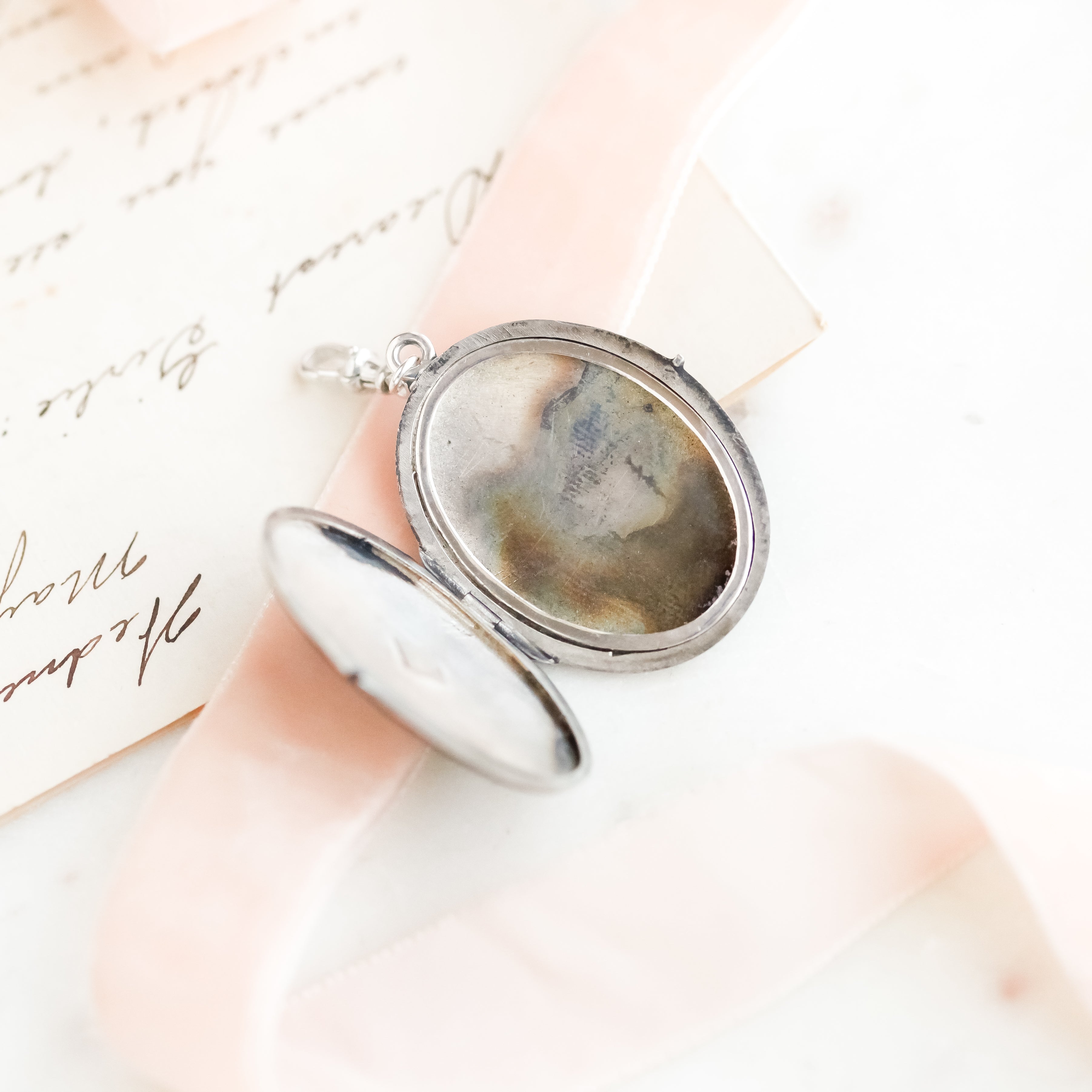 Edwardian Celestial Black Enamel Locket