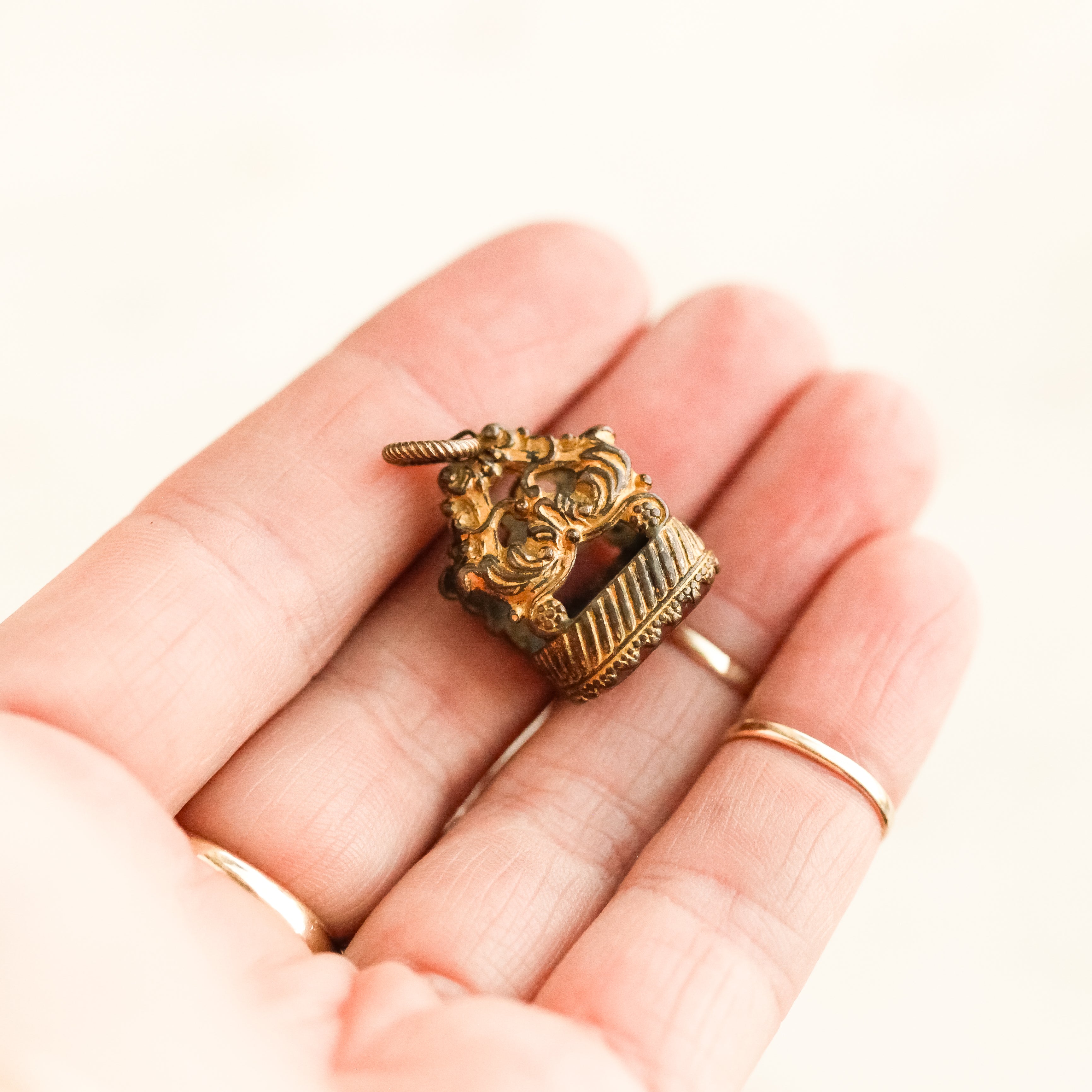 "Eye Expect Return" Carnelian Fob Pendant