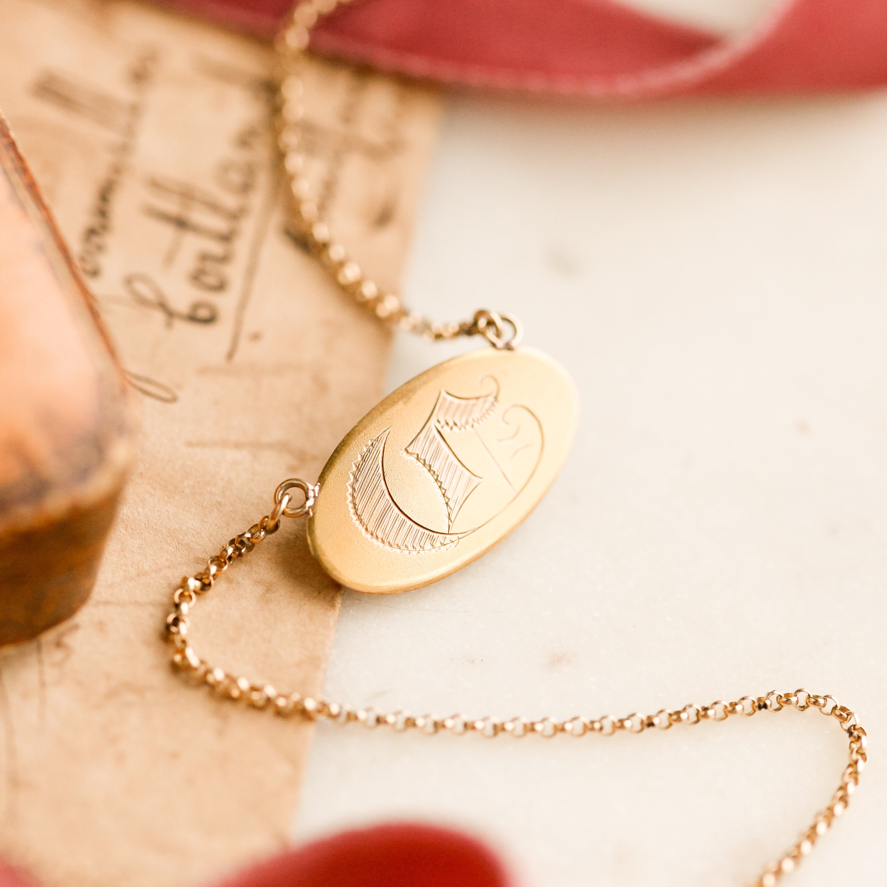"G" Victorian Pendant