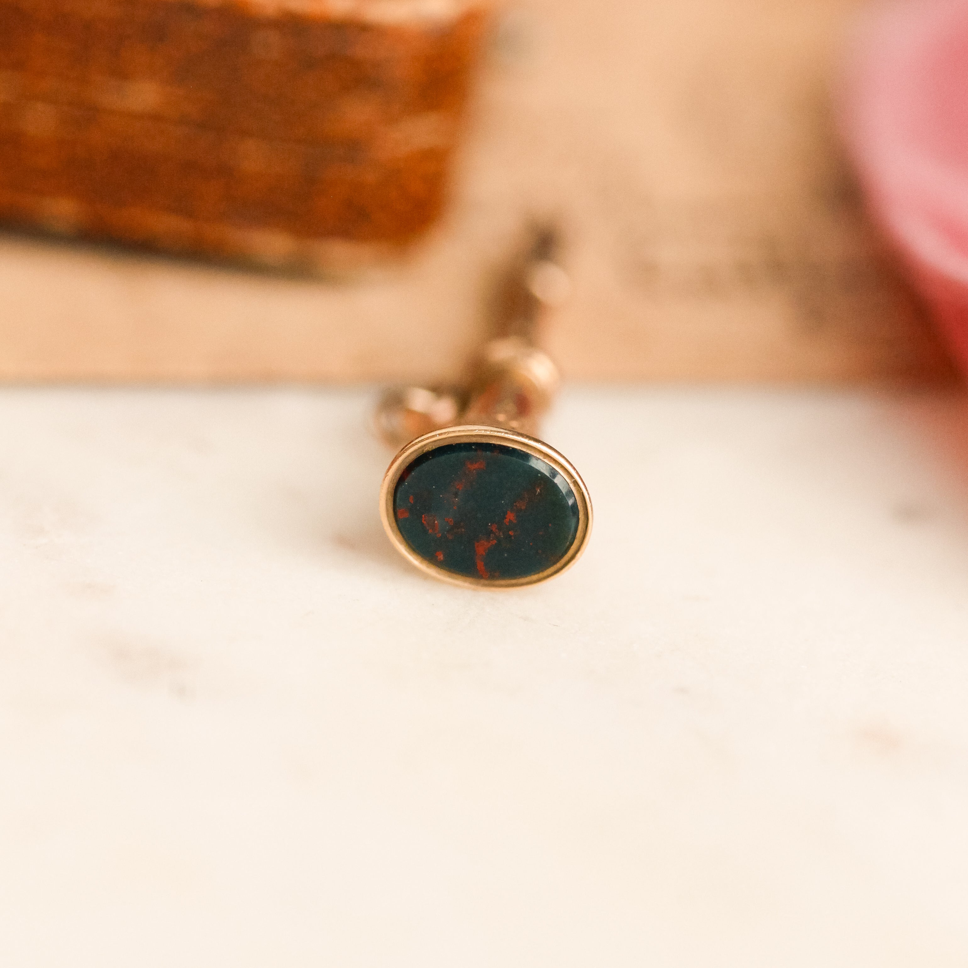 Victorian Bloodstone Key Charm