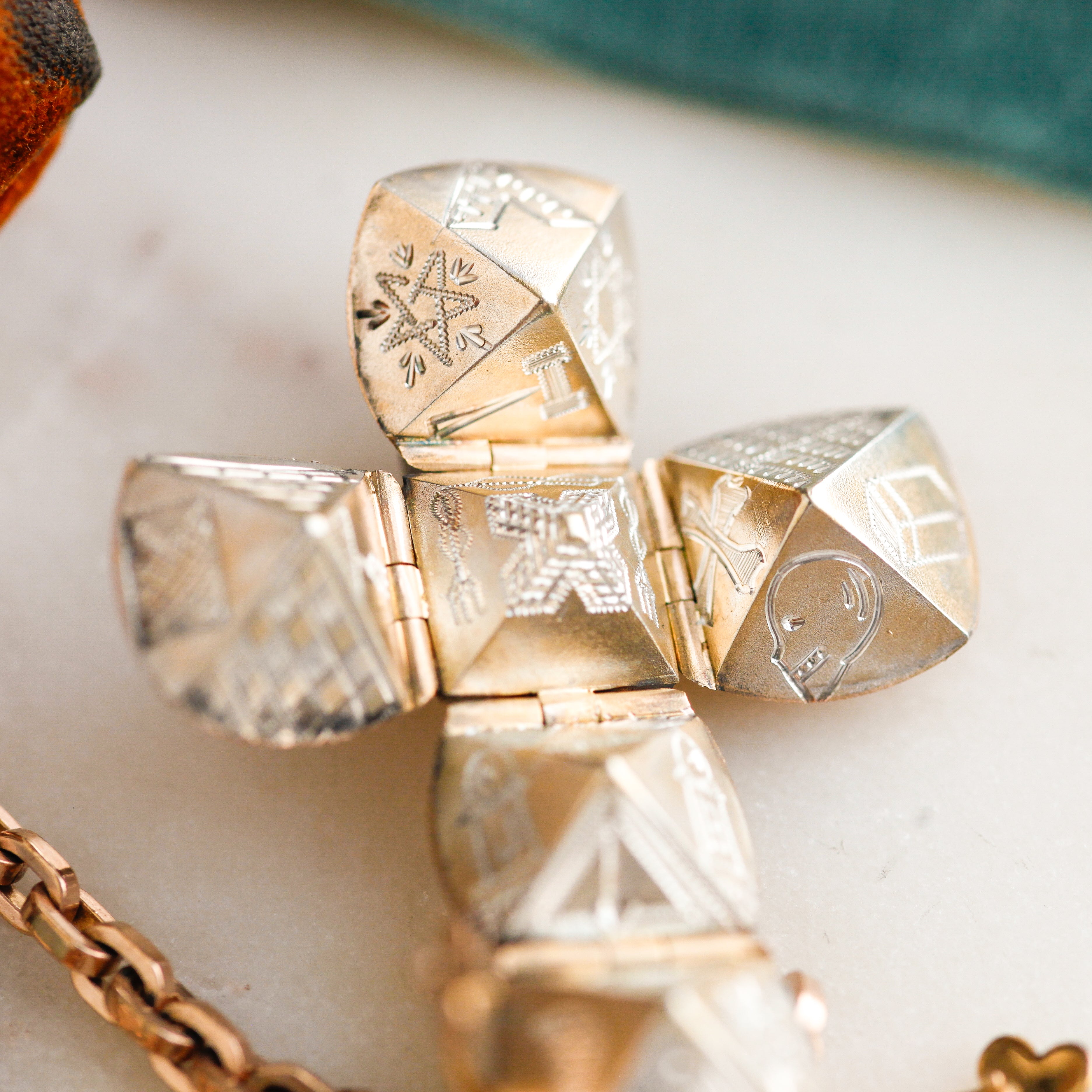 Freemason's Engraved Secret Orb Necklace