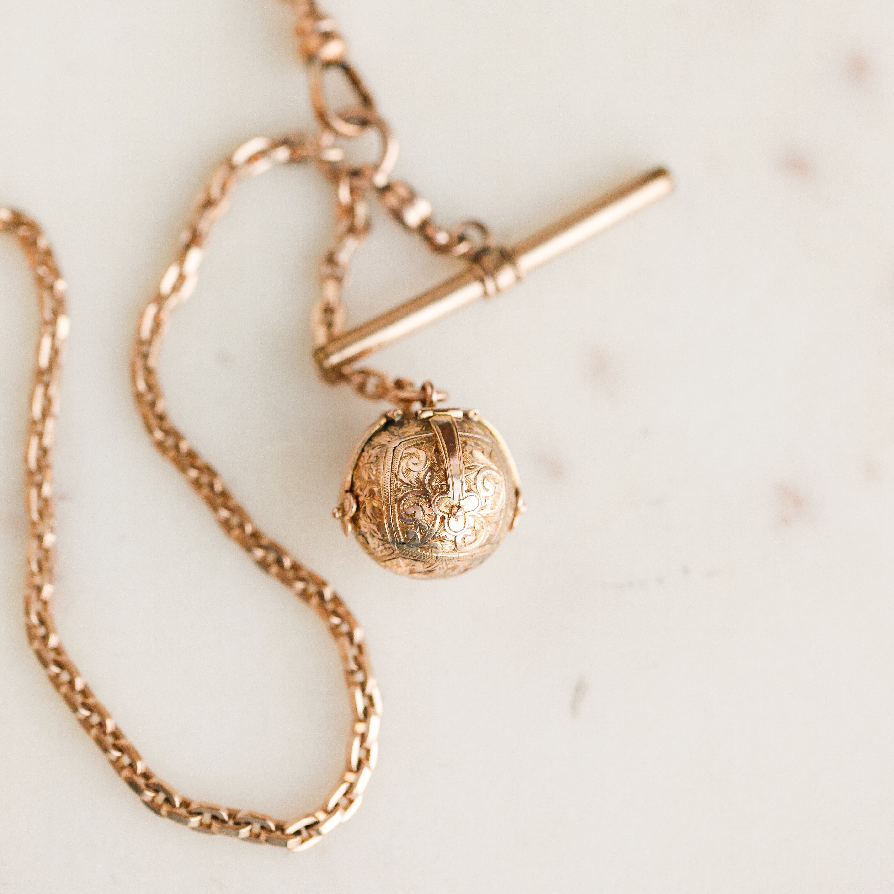 Freemason's Engraved Secret Orb Necklace