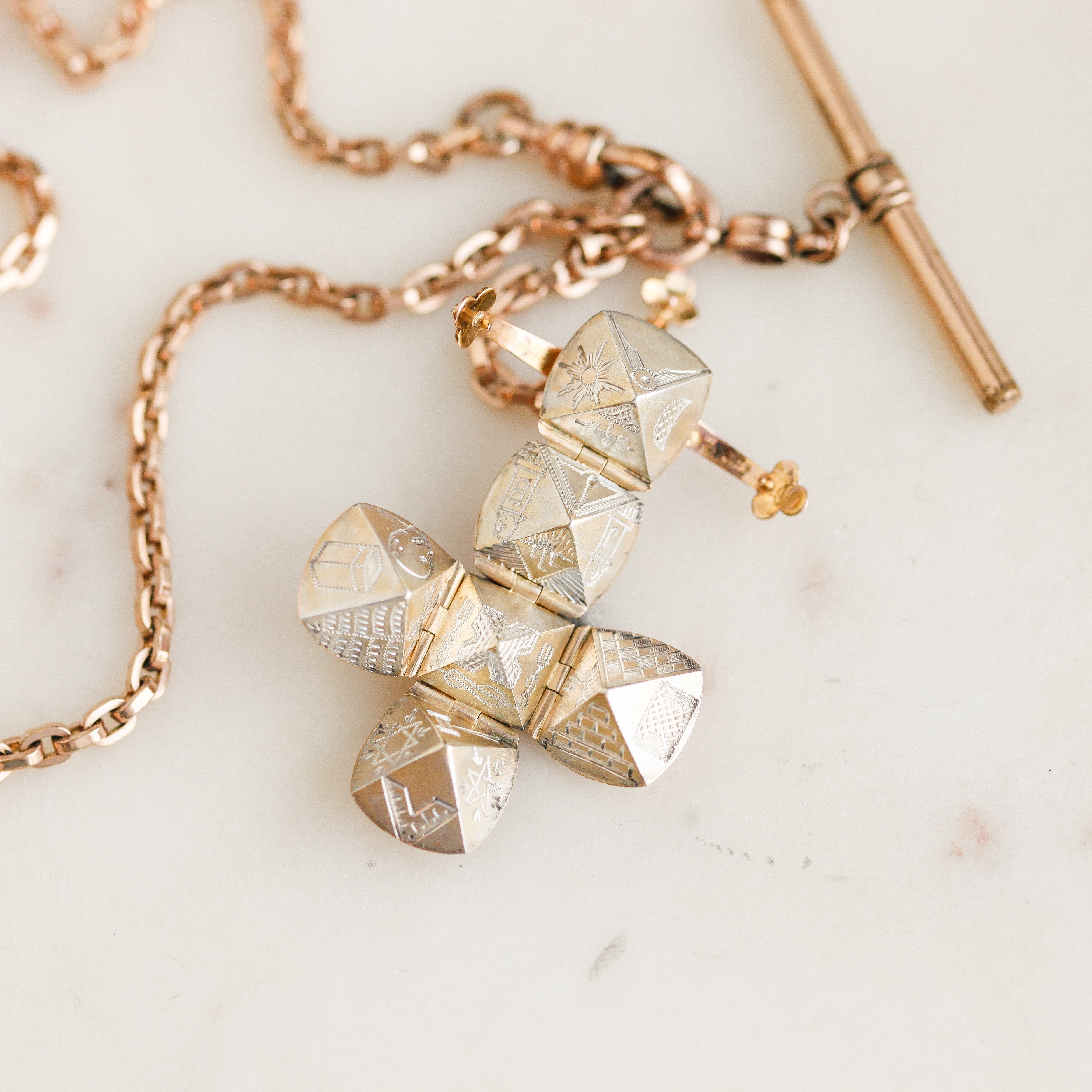 Freemason's Engraved Secret Orb Necklace