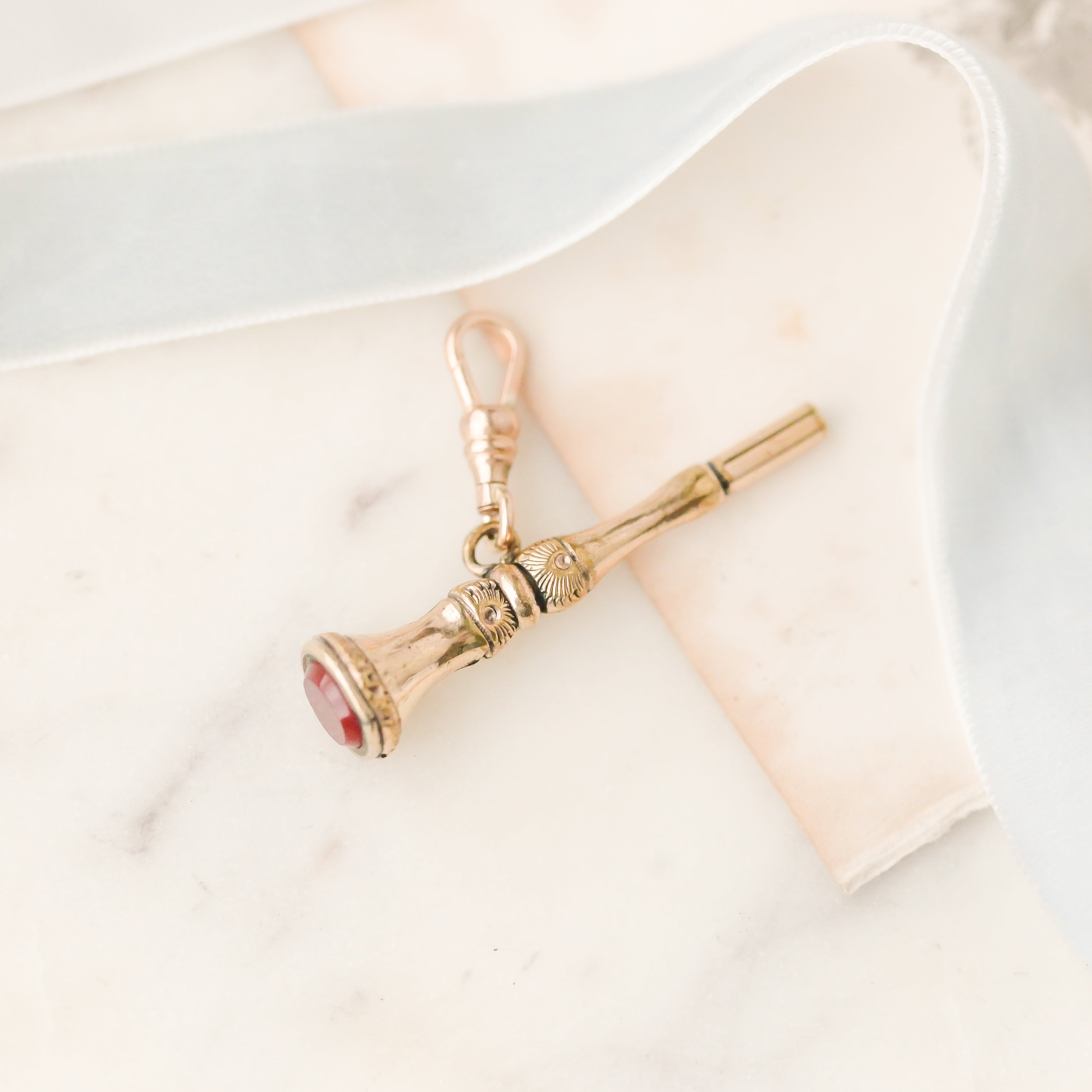 Carnelian Key Charm