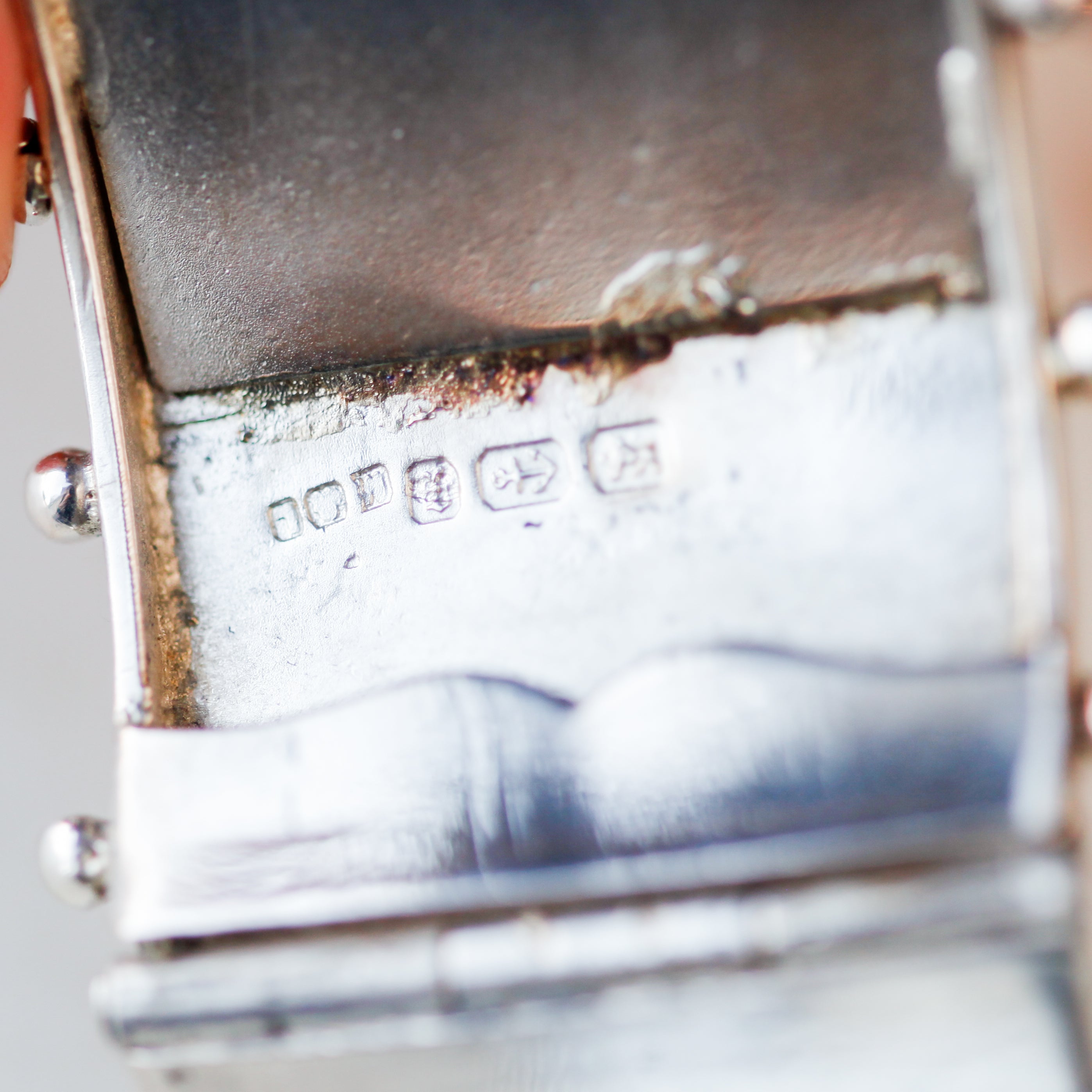 Floral Victorian Sterling Bangle