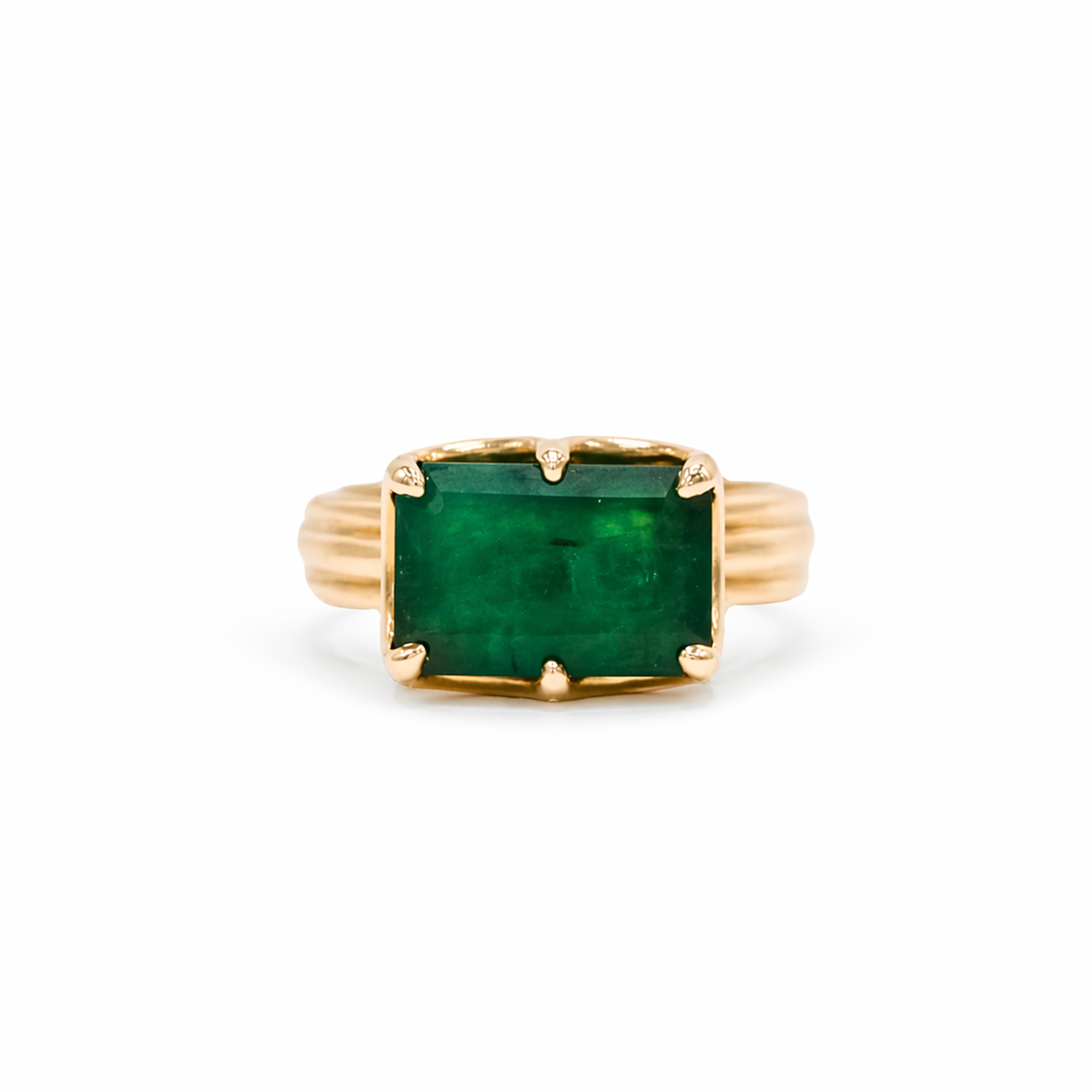 Antique Emerald in Signature Regency Setting