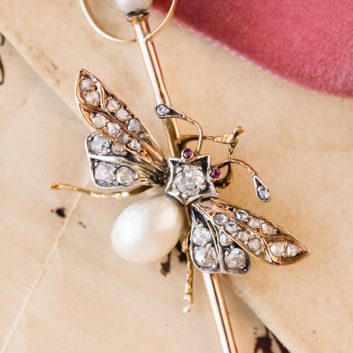 Idgie Victorian Diamond Insect Pendant