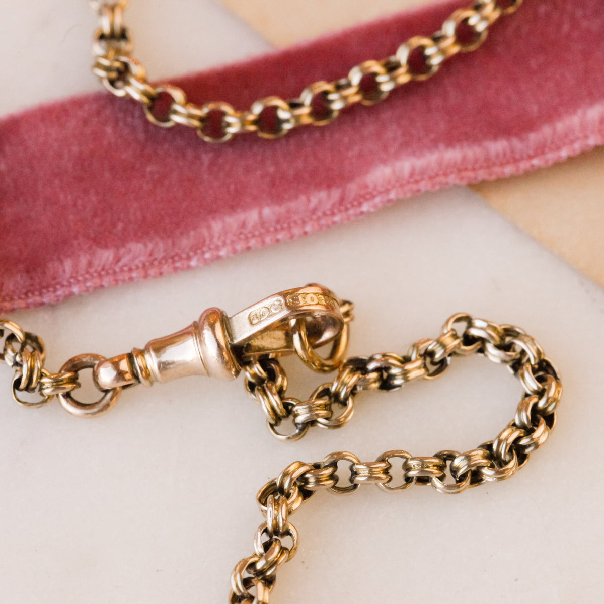 Viki 10k Rolo Chain and Swivel Clasp, 18"