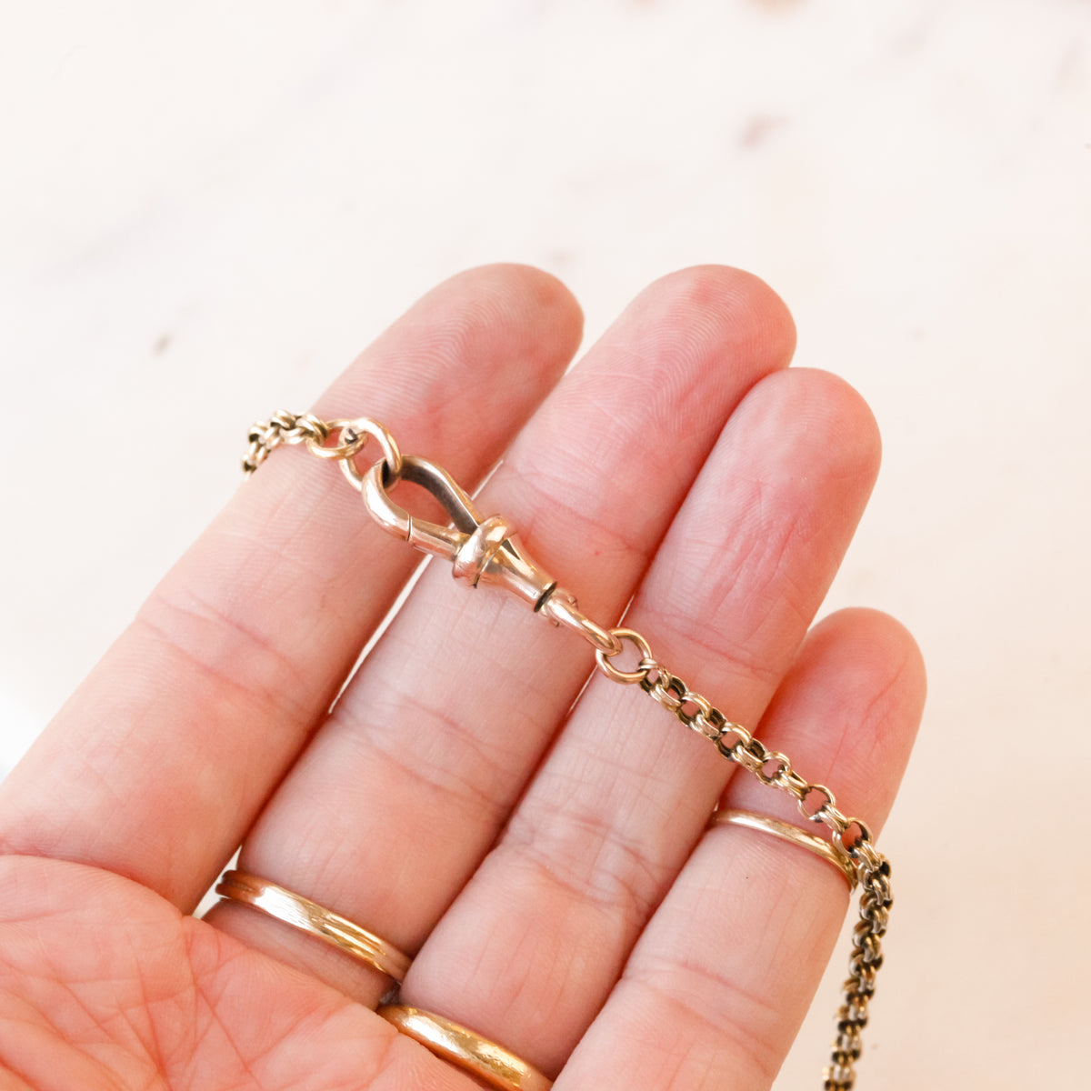 Vesper 10k Rolo Chain and Swivel Clasp, 19"