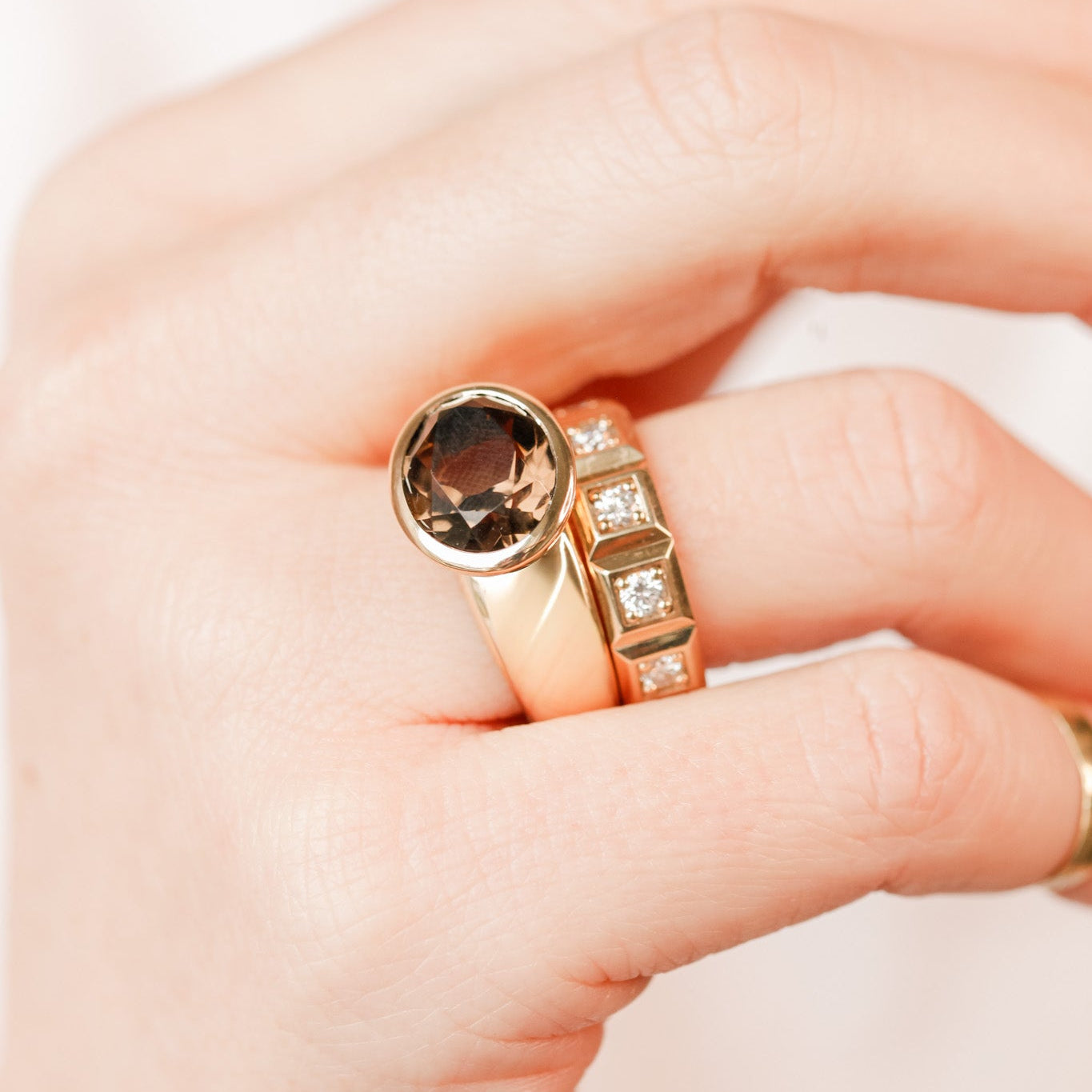 Smoky Quartz in Empire Setting