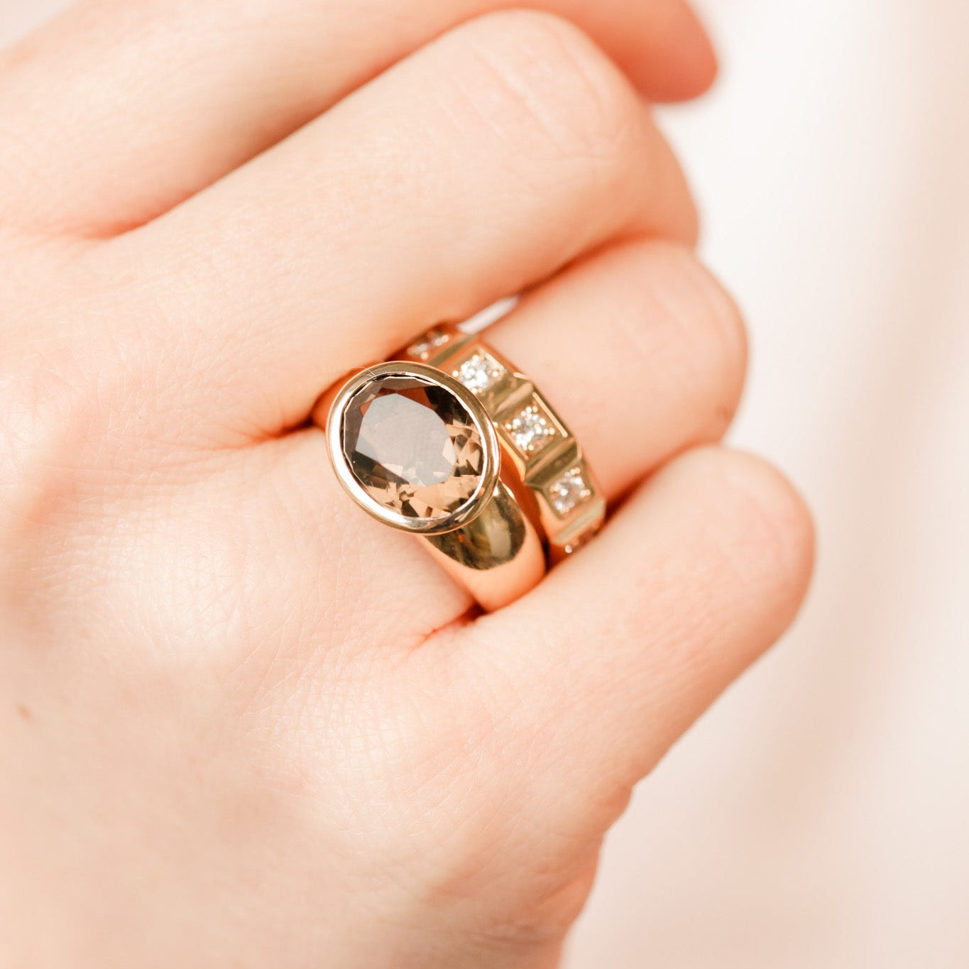 Smoky Quartz in Empire Setting