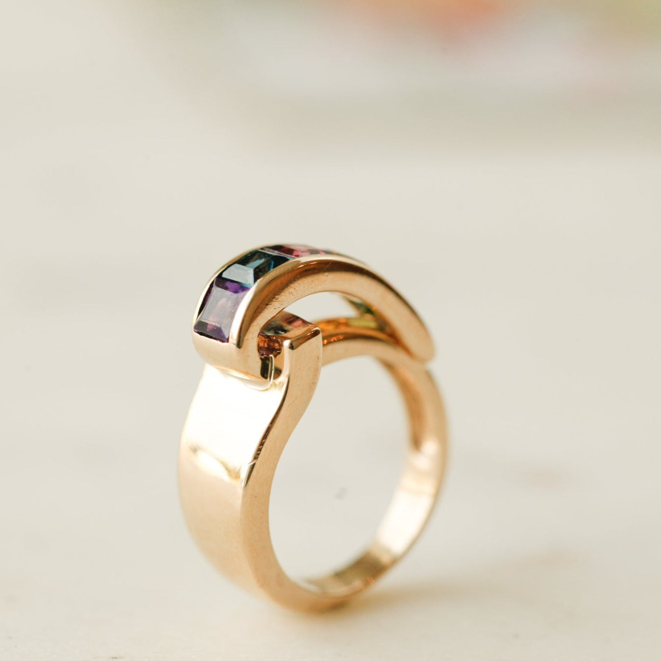 Oz Rainbow Cocktail Ring