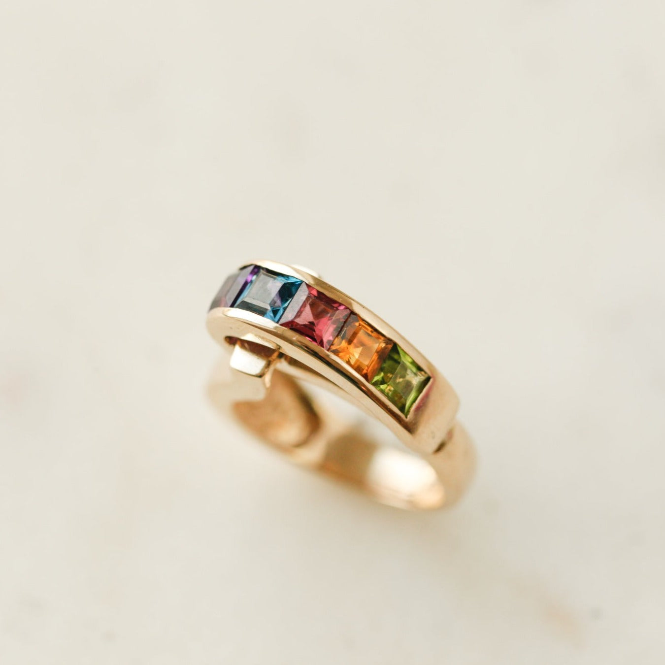 Oz Rainbow Cocktail Ring