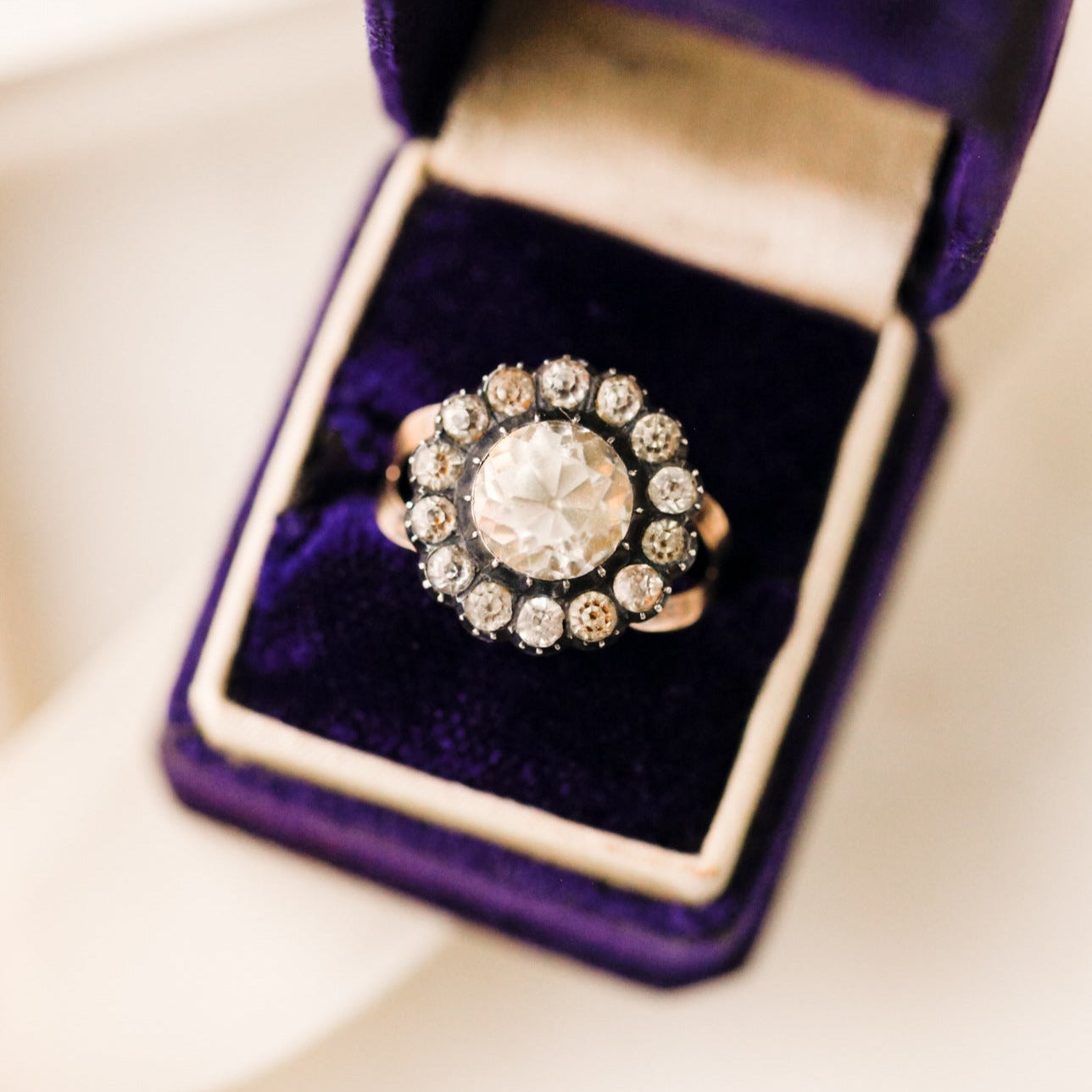 Leon Georgian Paste Cluster Ring