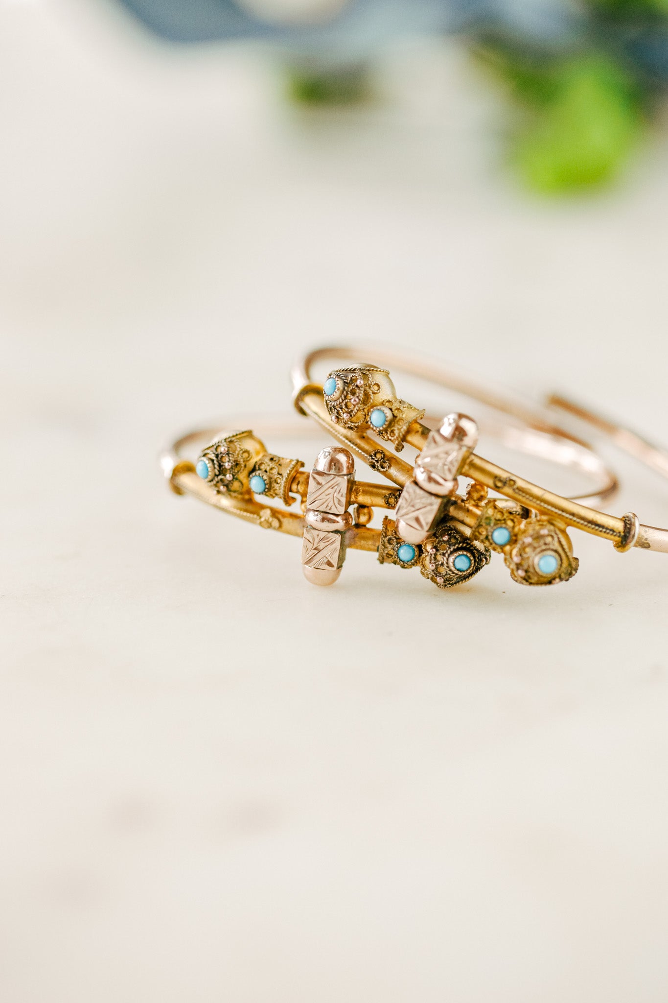 Eloise Turquoise Matching Engagement Bracelets