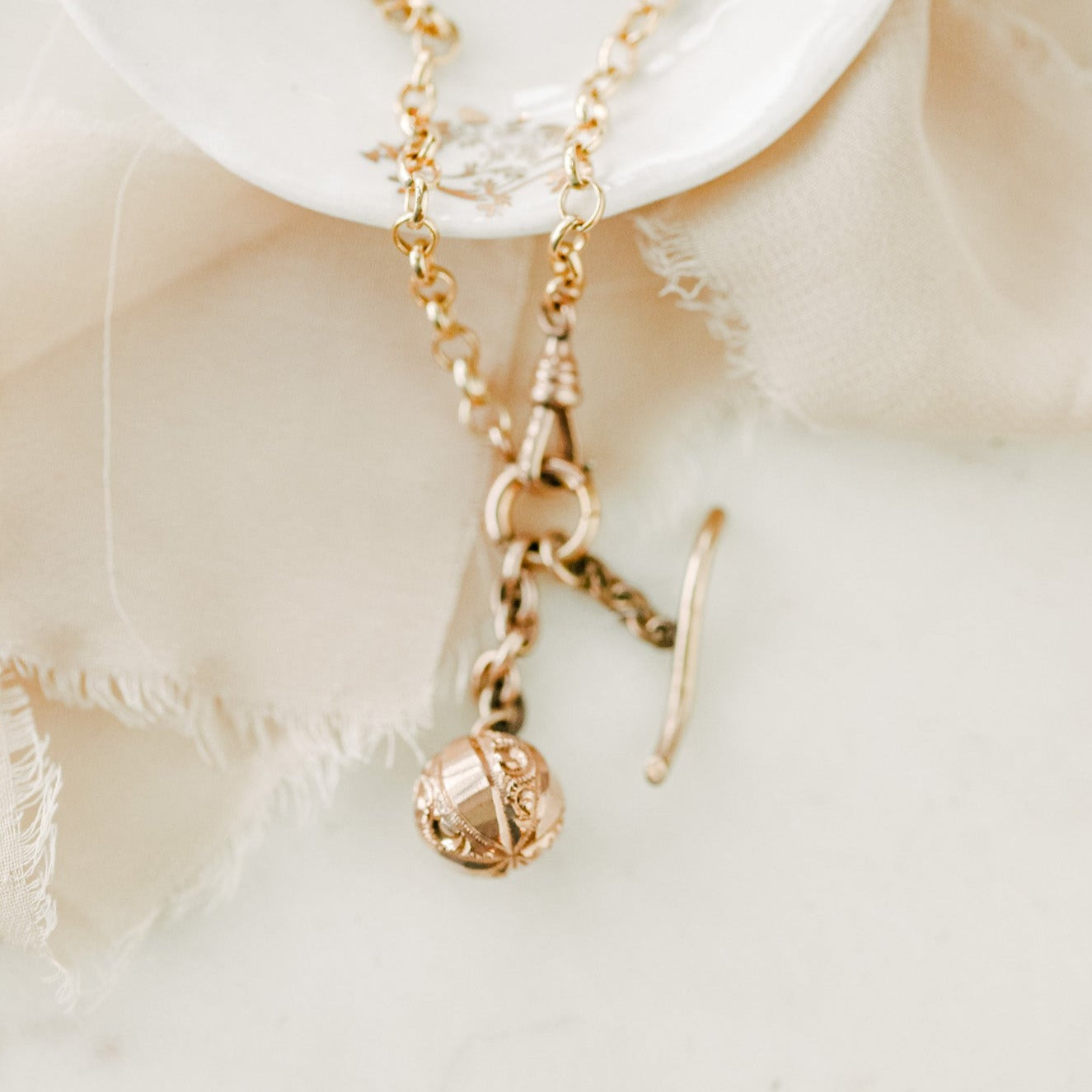 Irene Trellis Toggle Necklace