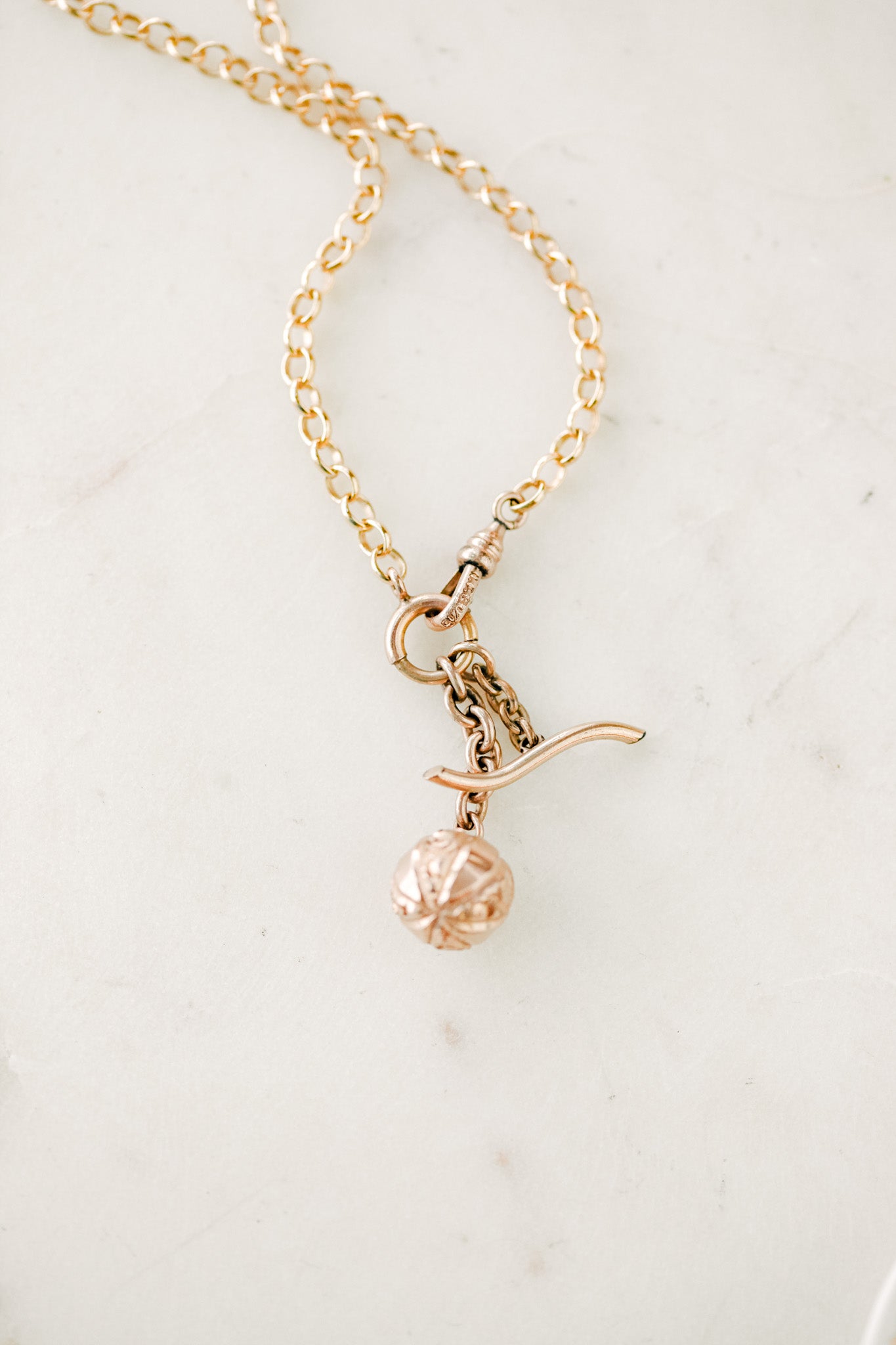 Irene Trellis Toggle Necklace