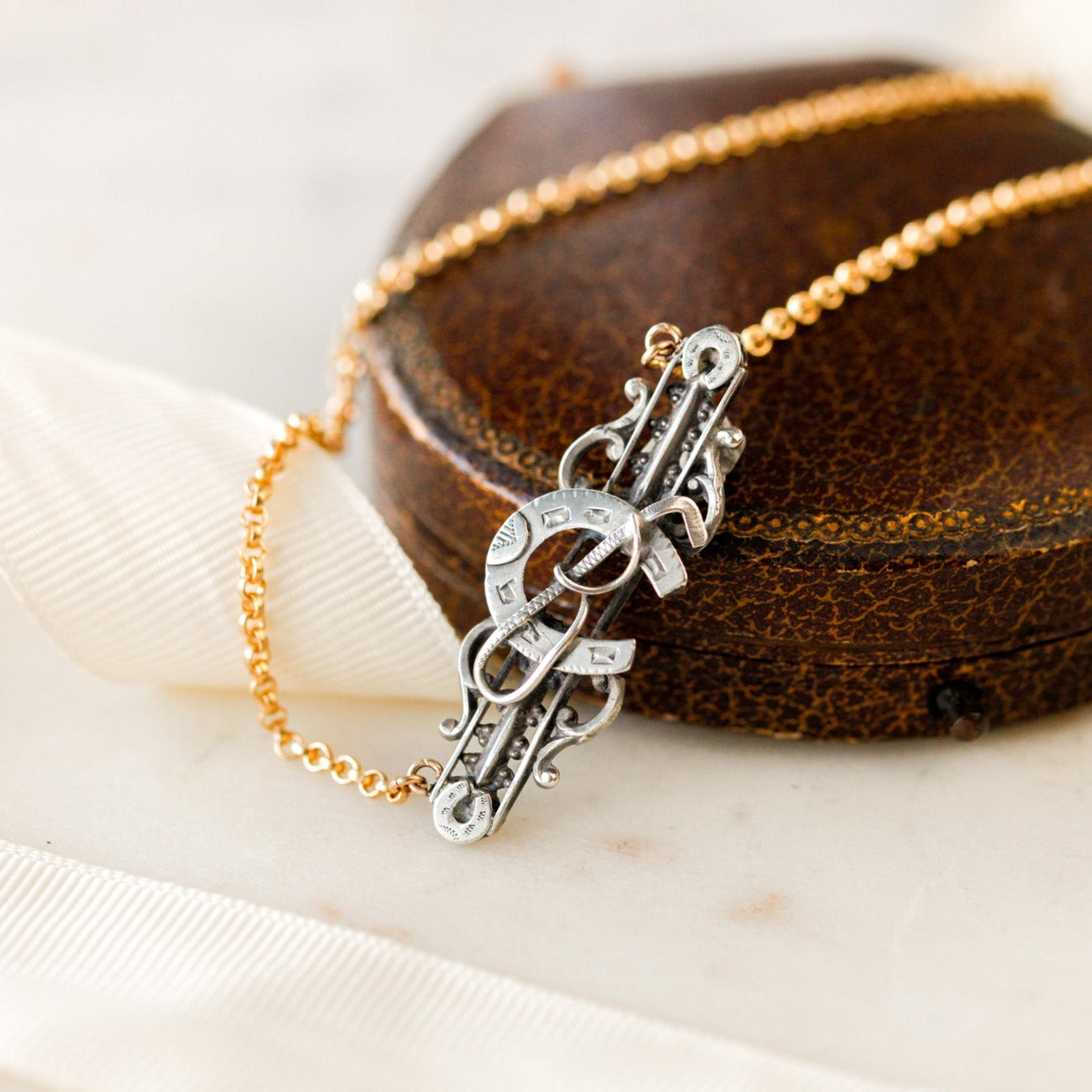 Lucky Sterling Horseshoe Pendant