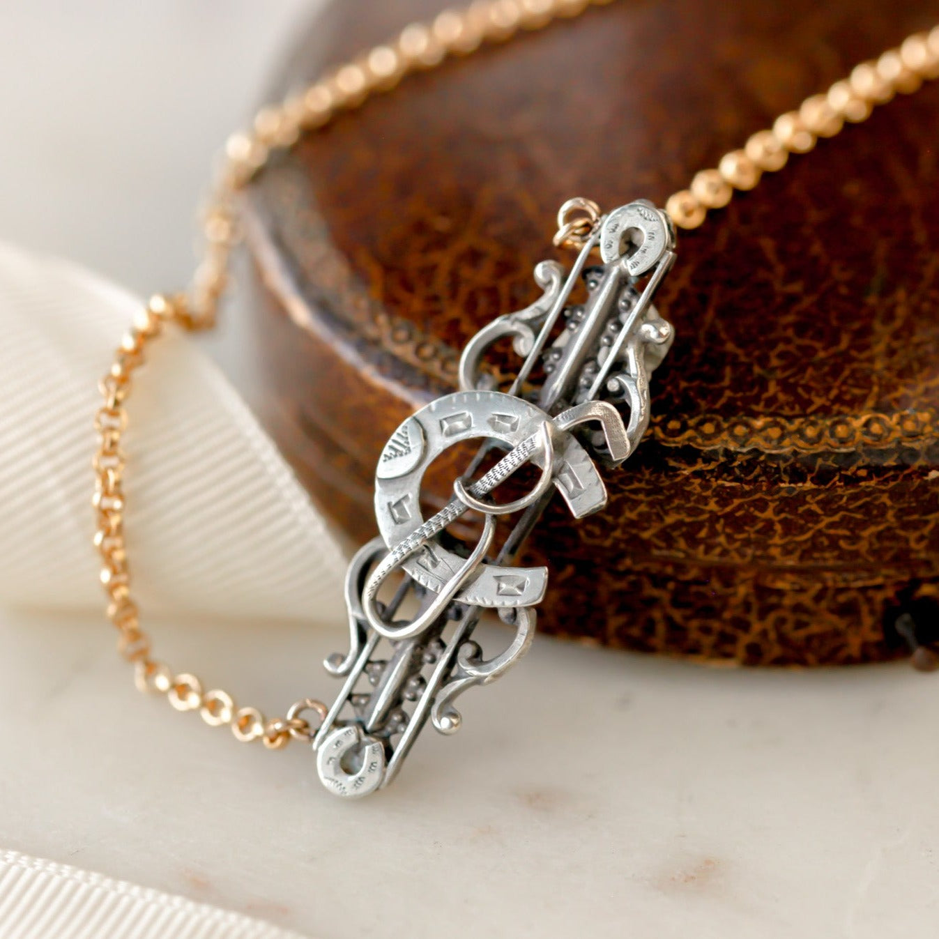 Lucky Sterling Horseshoe Pendant