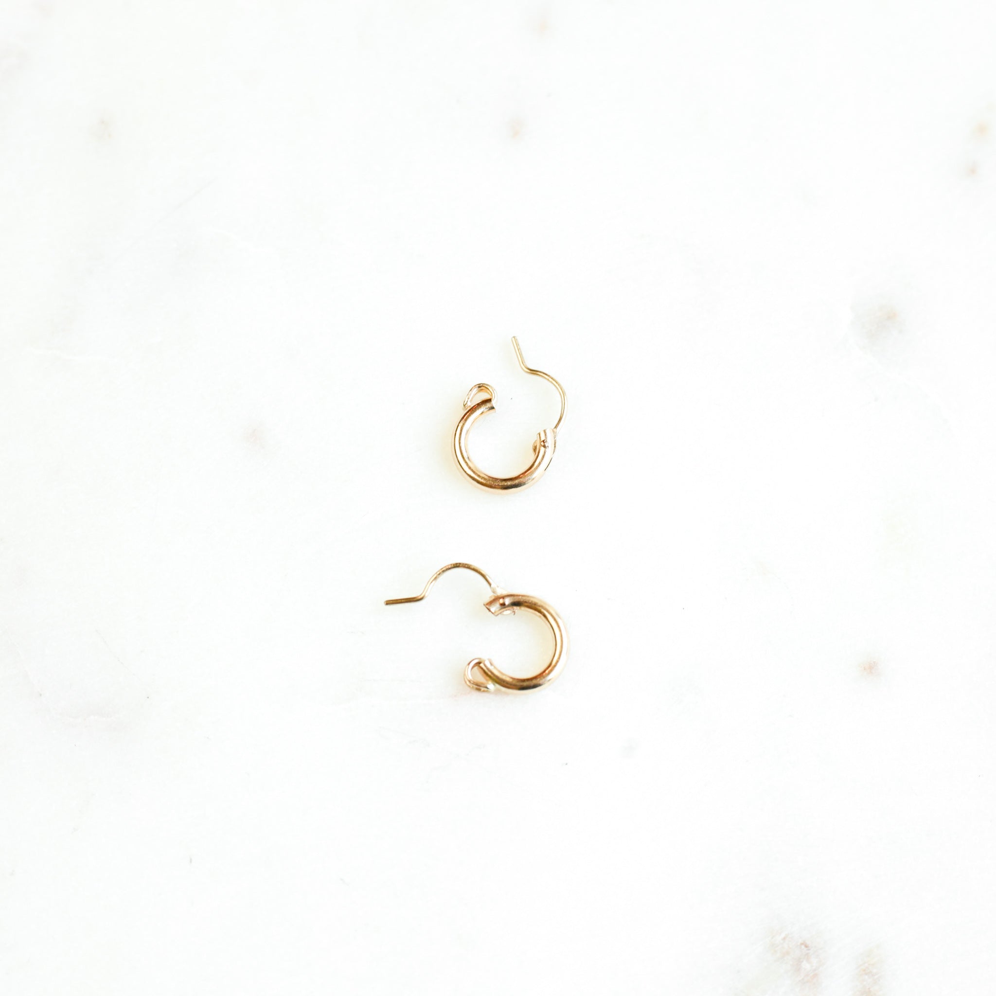 petite gold hoops