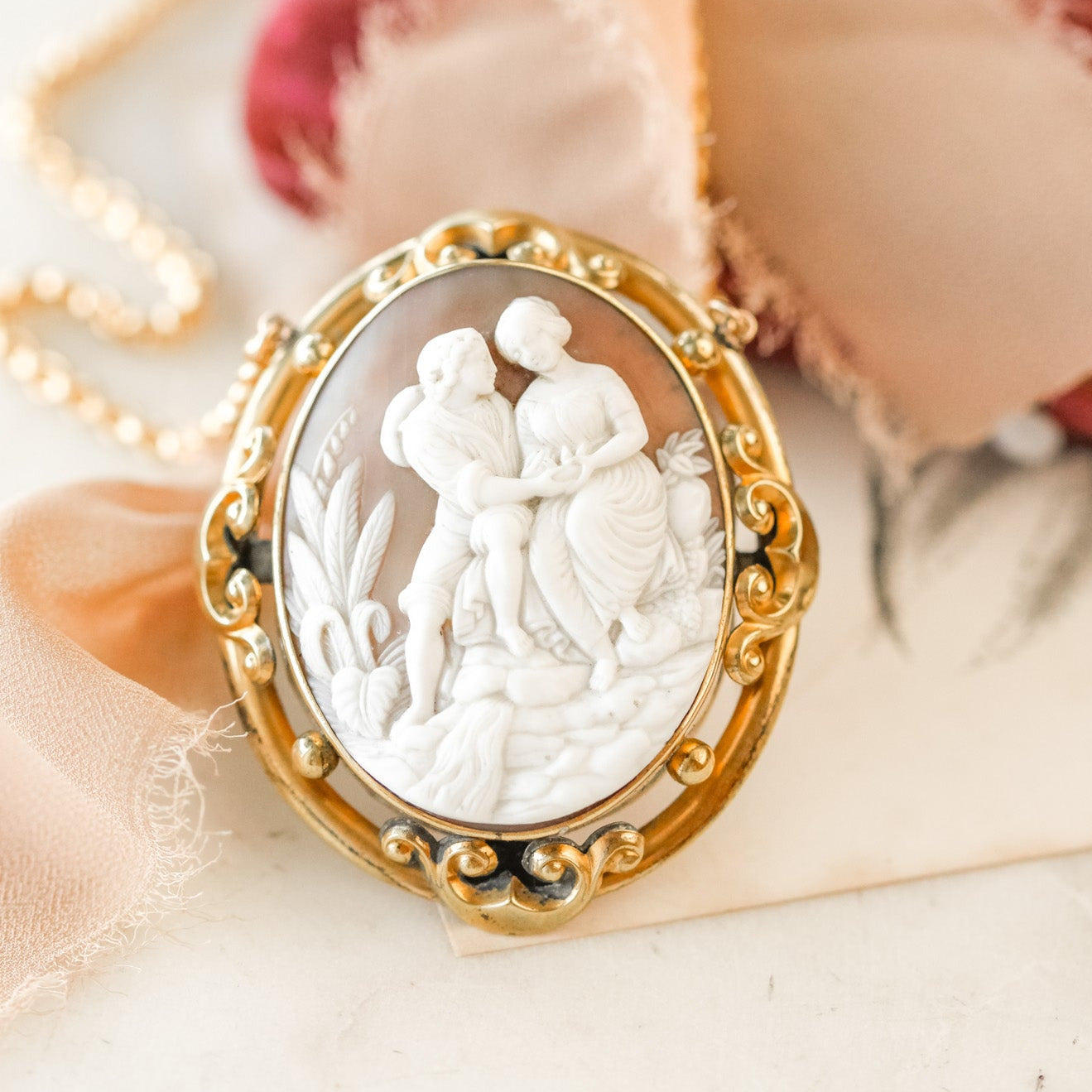 Lover's Cameo Pendant