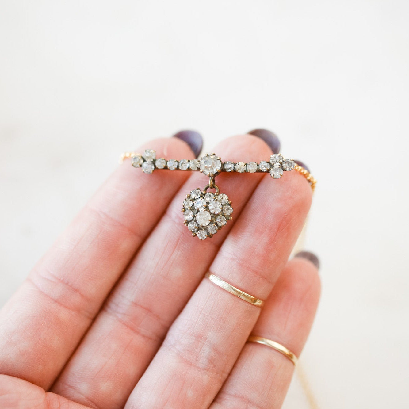 Auclair Rhinestone Heart Pendant