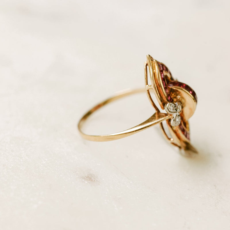 McQueen Ruby + Diamond Ring