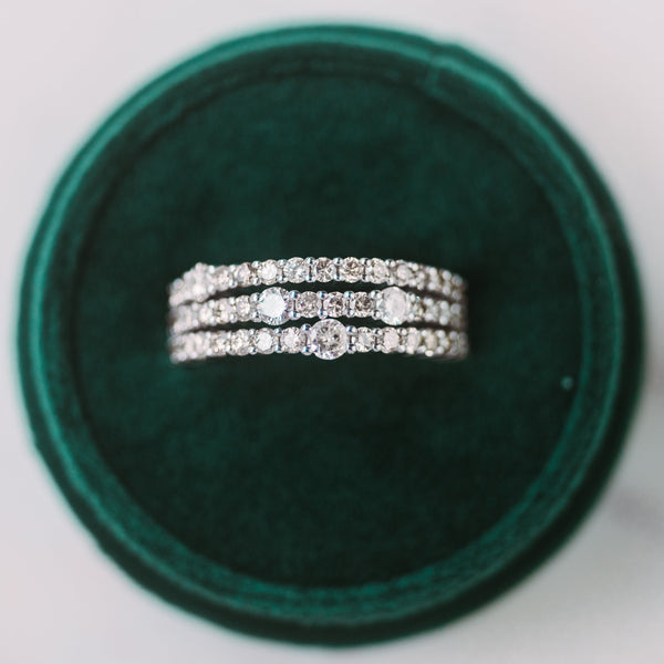 STACKABLE DIAMOND RINGS
