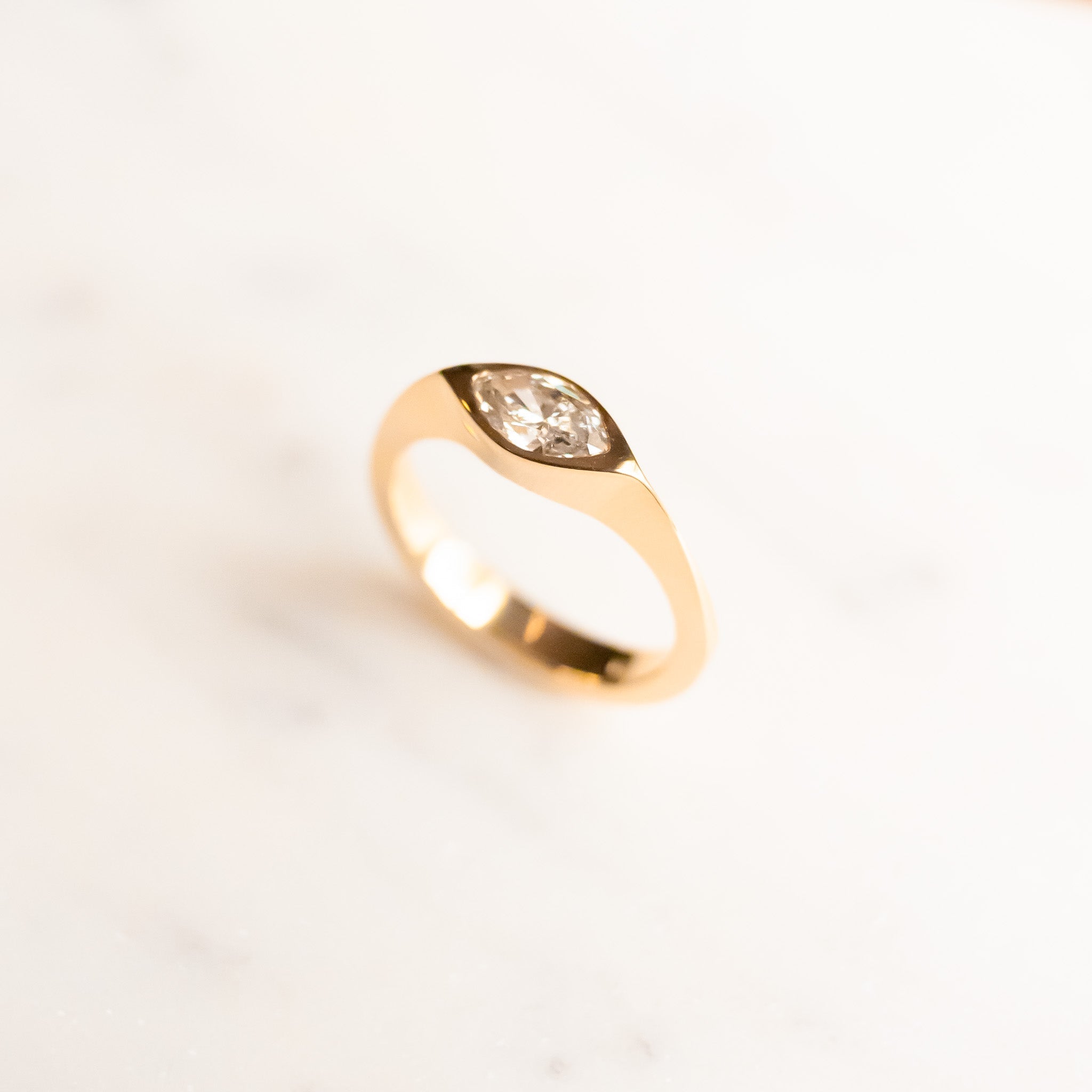 CUSTOM MARQUISE DIAMOND RING