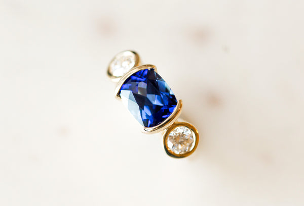 Custom Sapphire + Diamond Redesign
