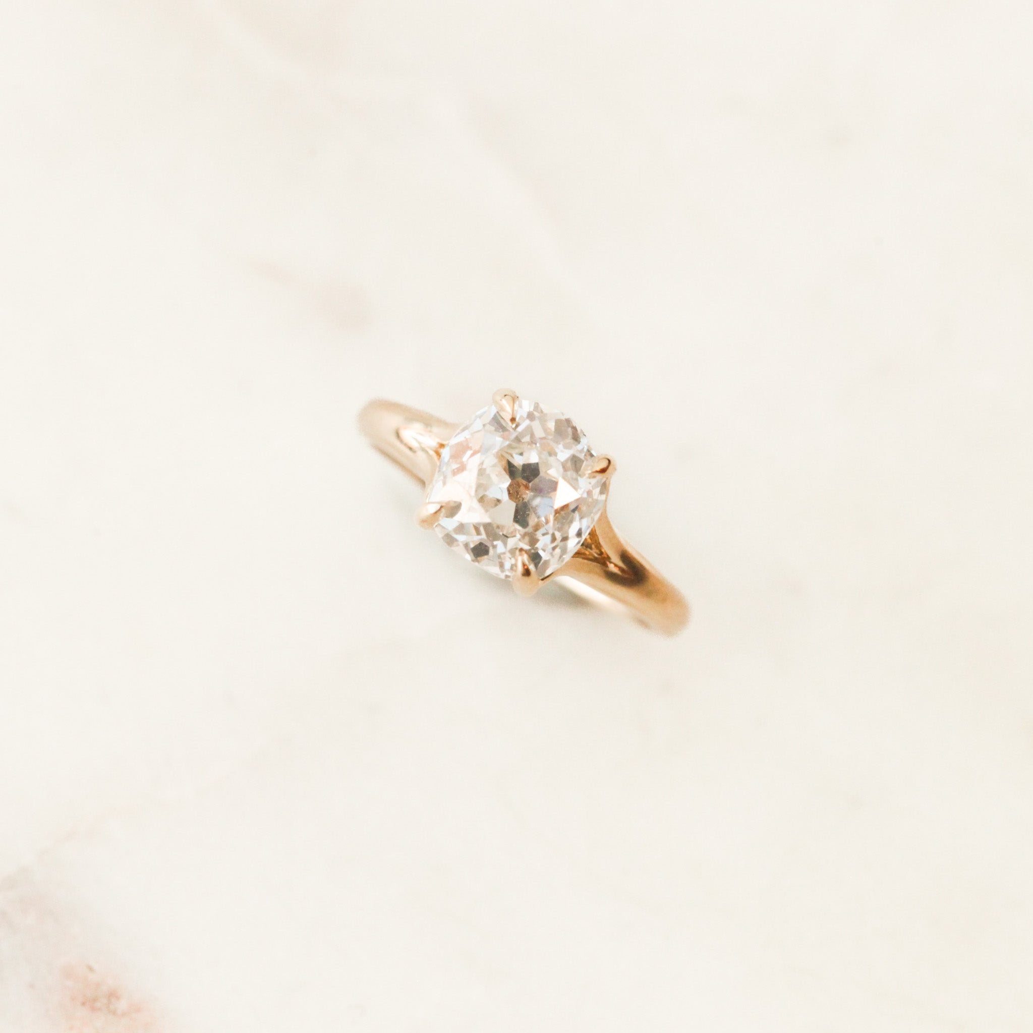 An Original Old Mine Cut Engagement Ring