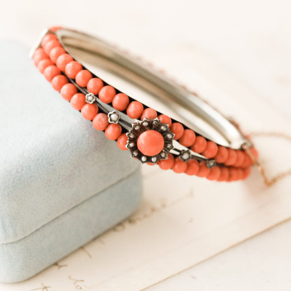 Ariel Victorian Coral Bracelet