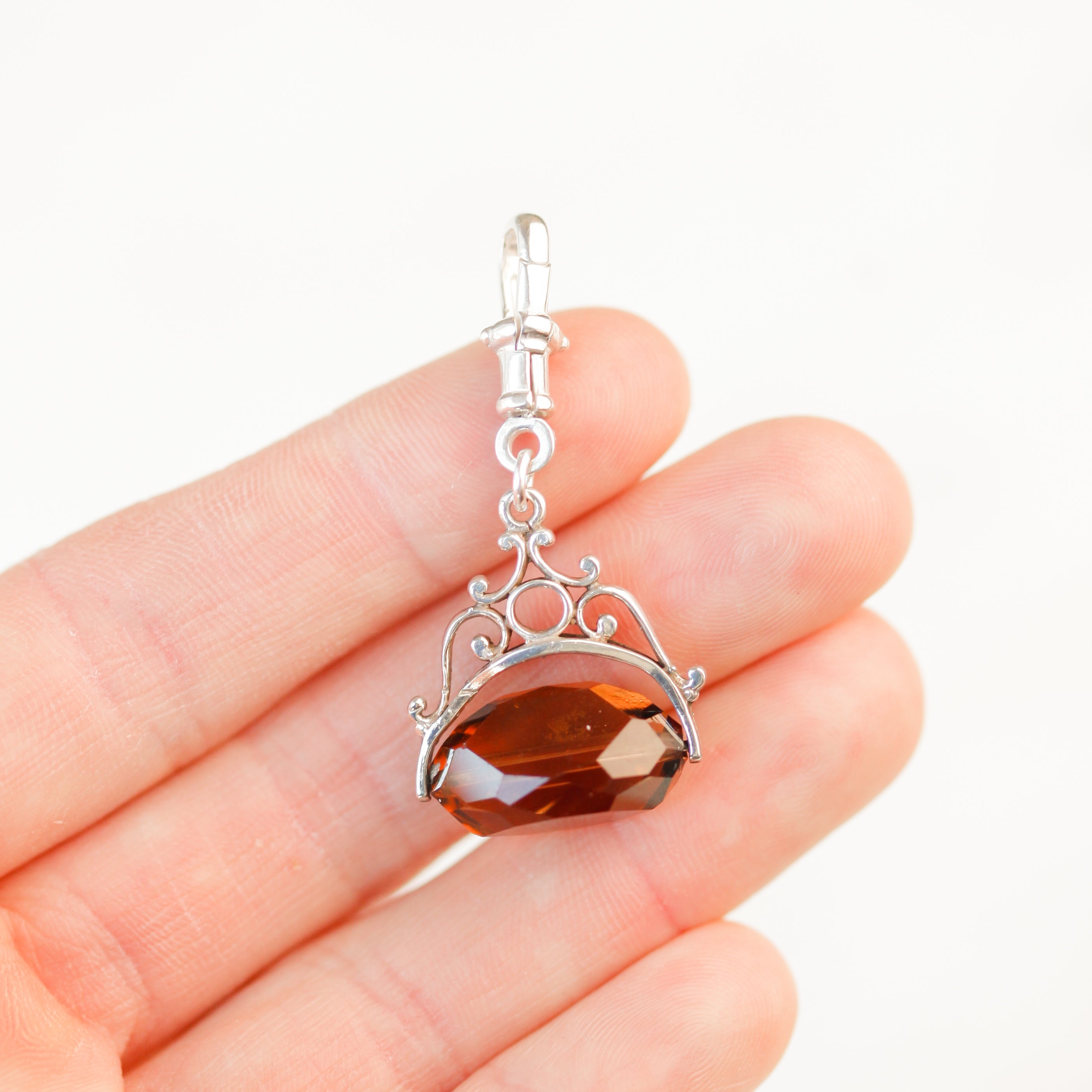 Sterling Silver Spinner Fob