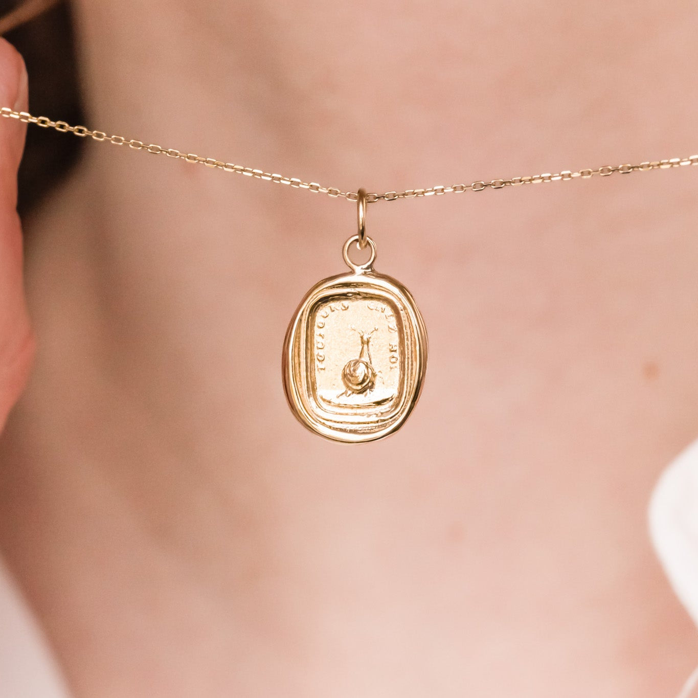 "Always at Home" Gold Charm