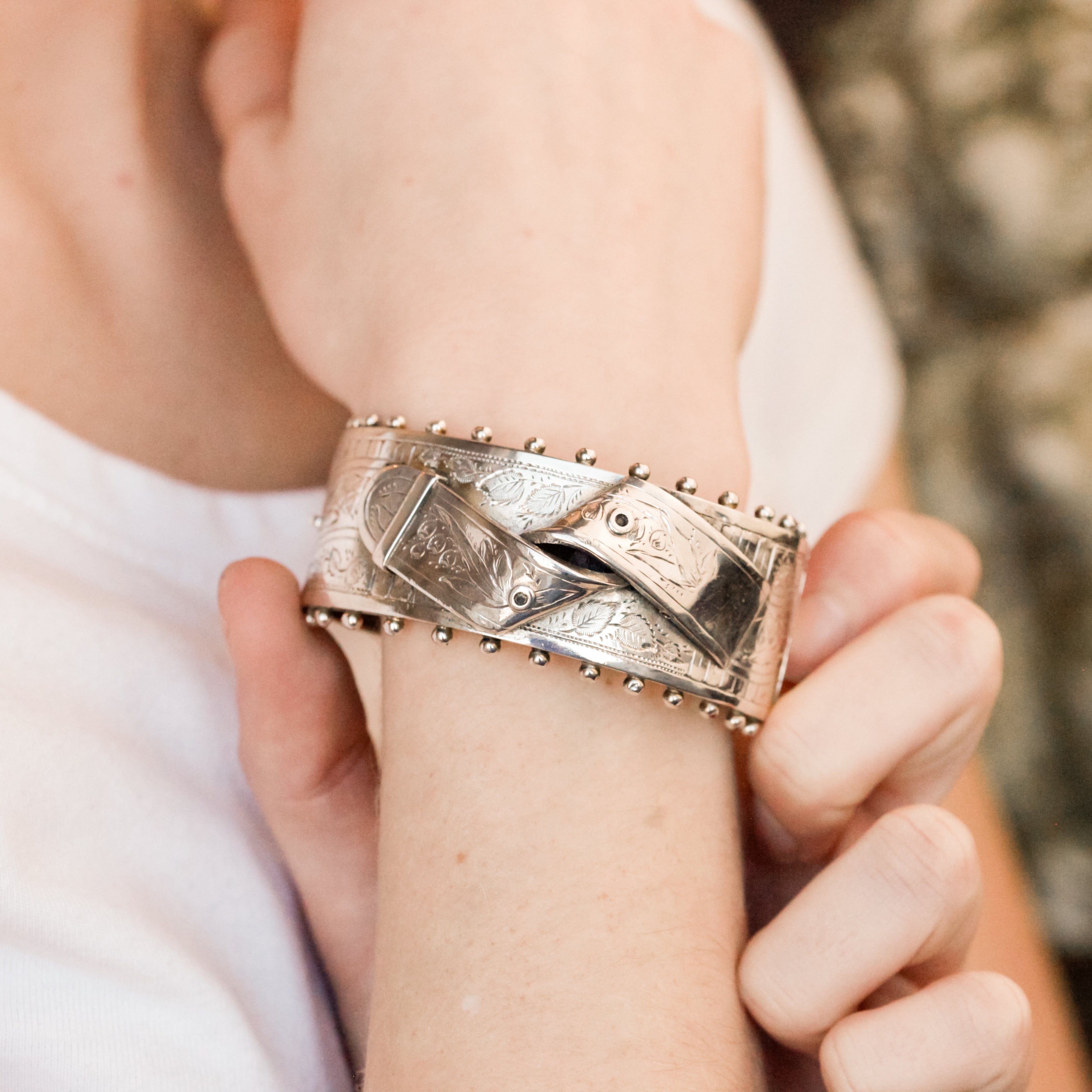 Cera Victorian Buckle Cuff