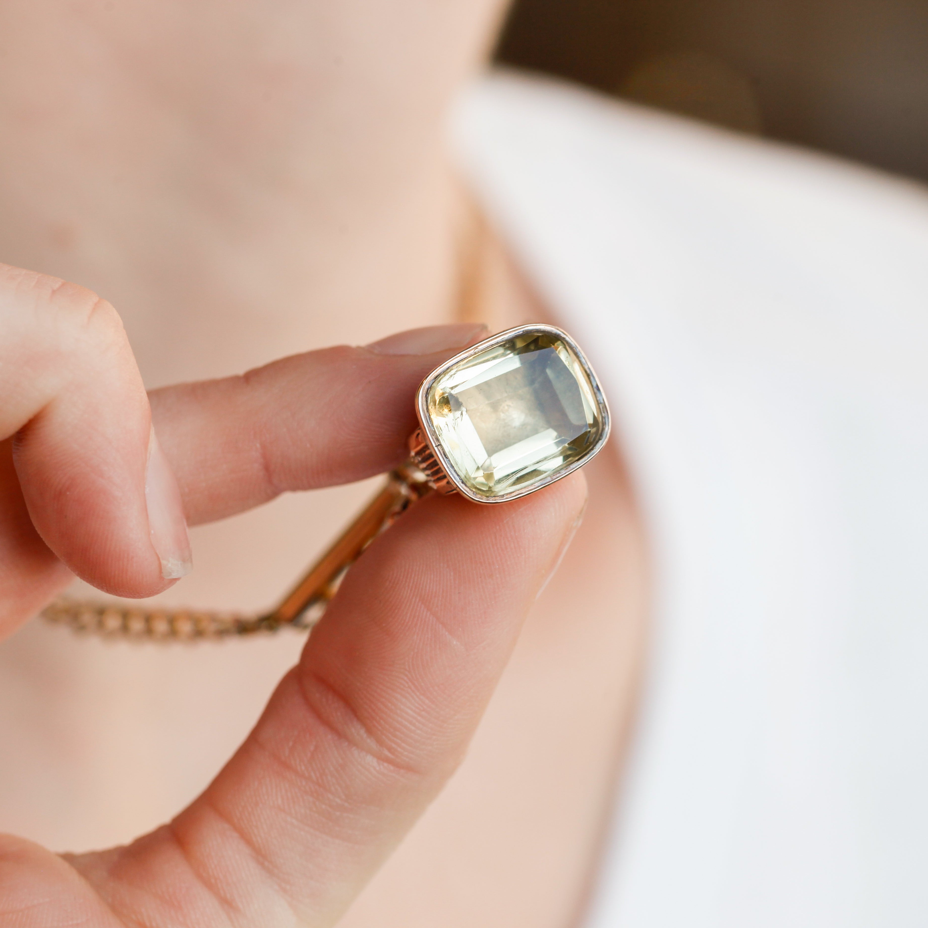 Hesah Citrine Fob Charm