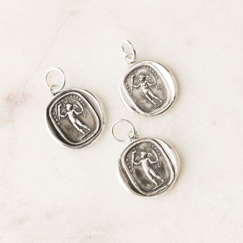 "Peace or War" Intaglio Charm