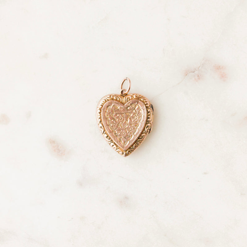 Victorian Engraved Heart Locket