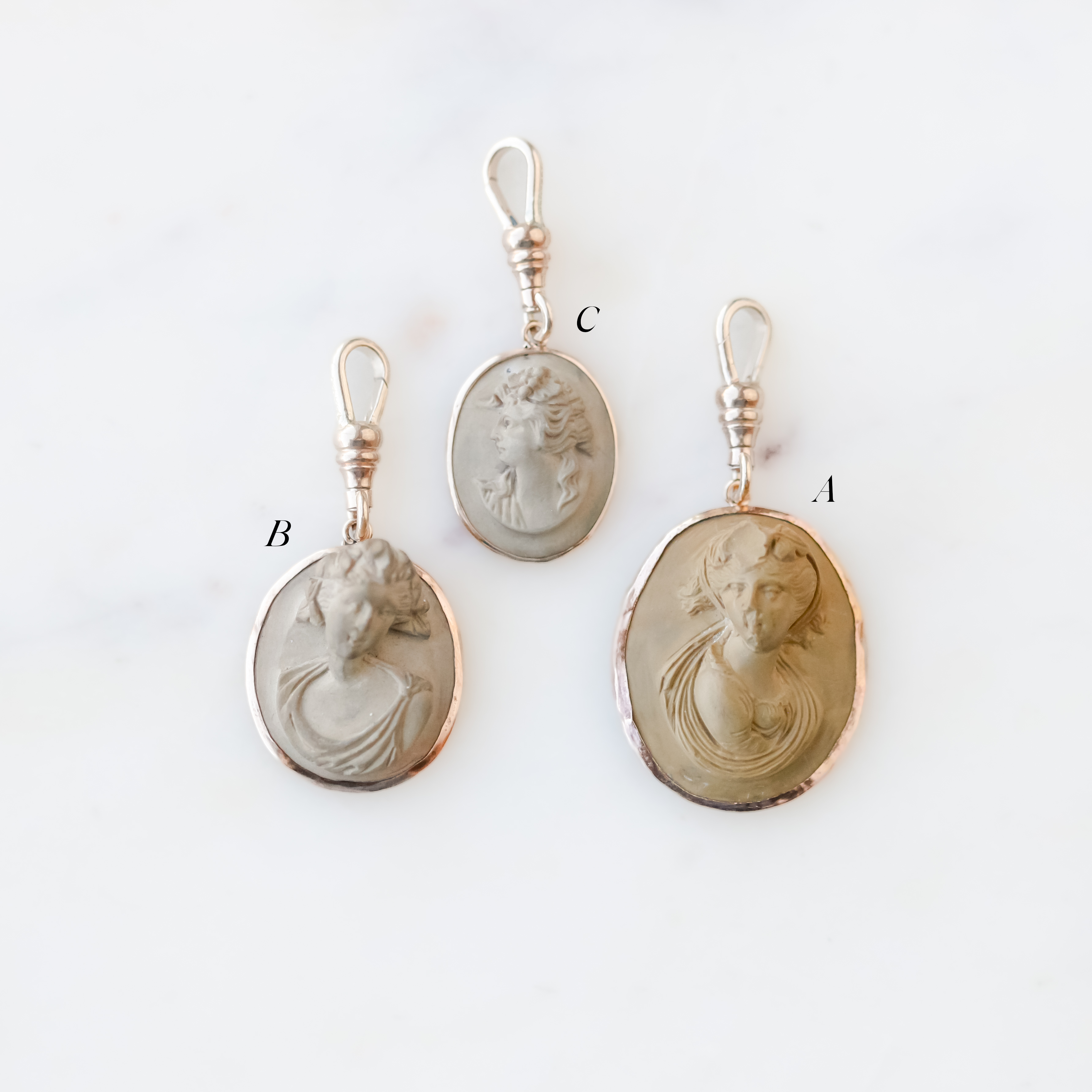 Lava Cameo Charms