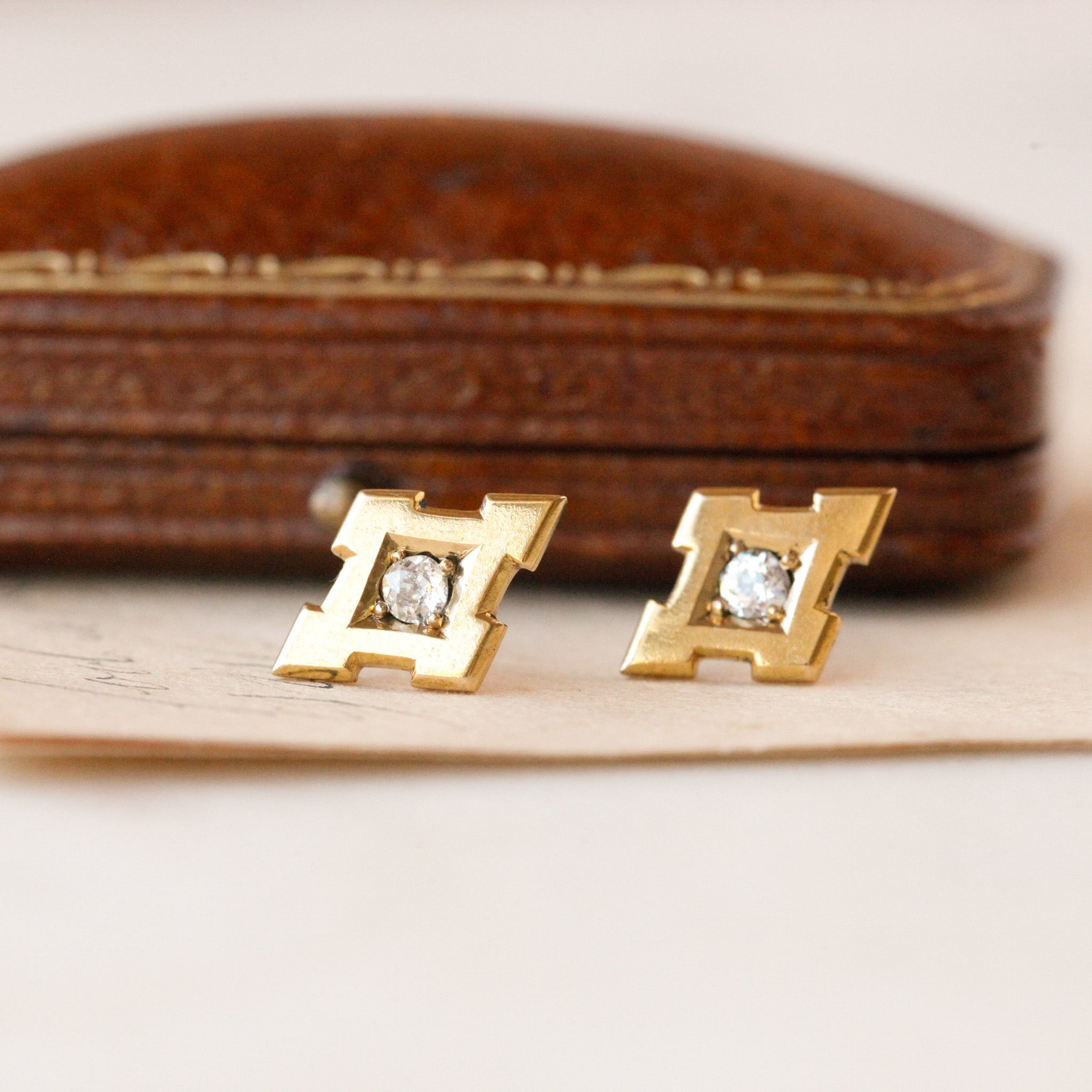Rosie Old Mine Cut Diamond Earrings