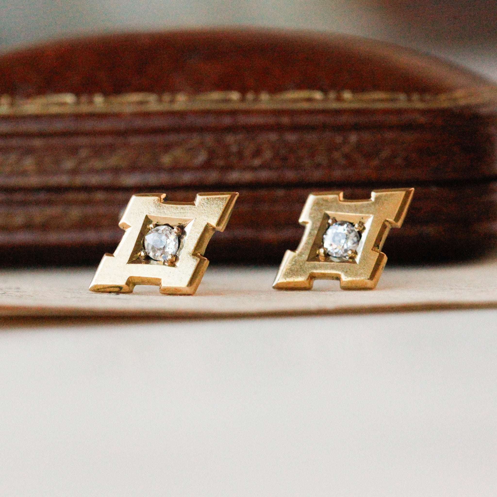 Rosie Old Mine Cut Diamond Earrings