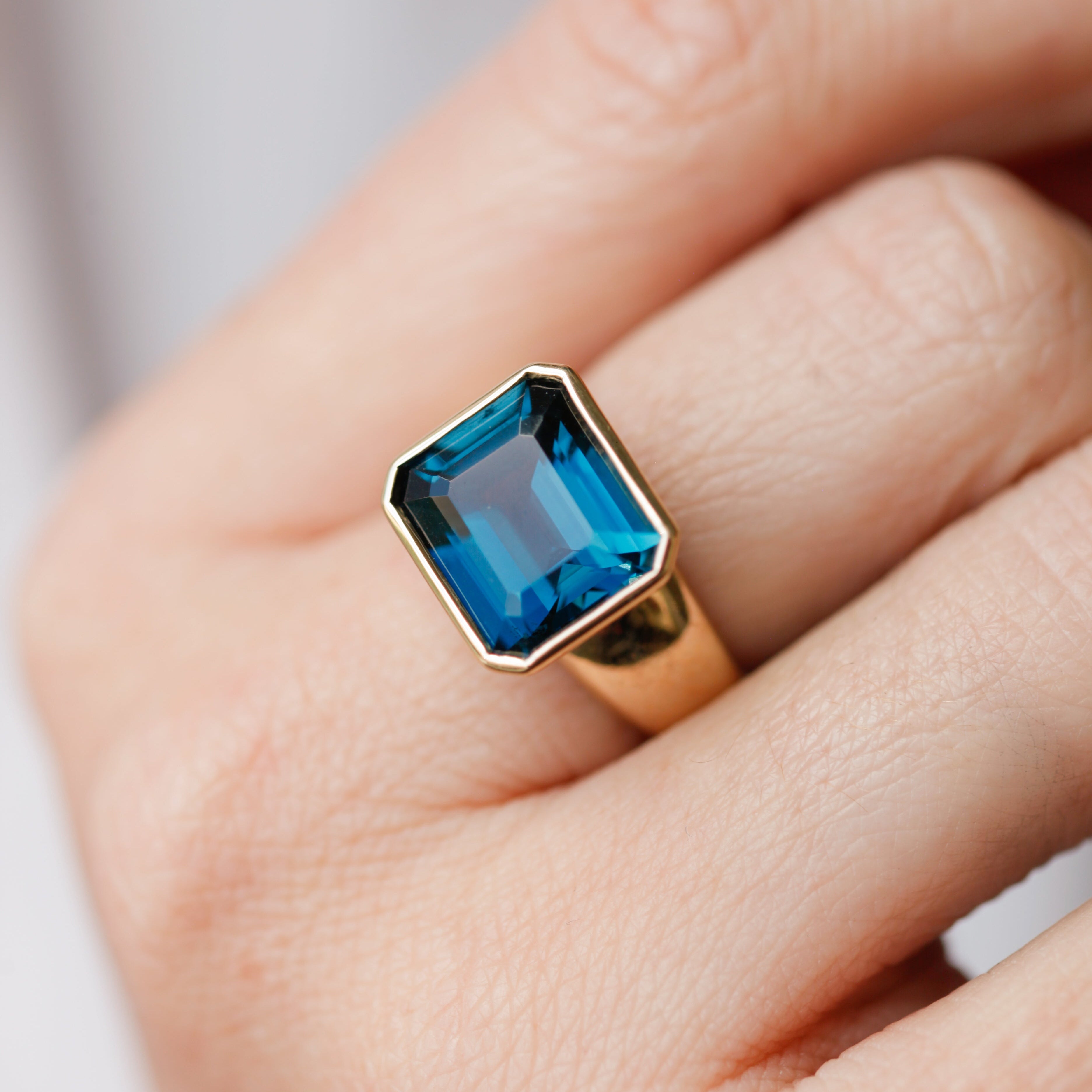 London Blue Topaz in Empire Setting