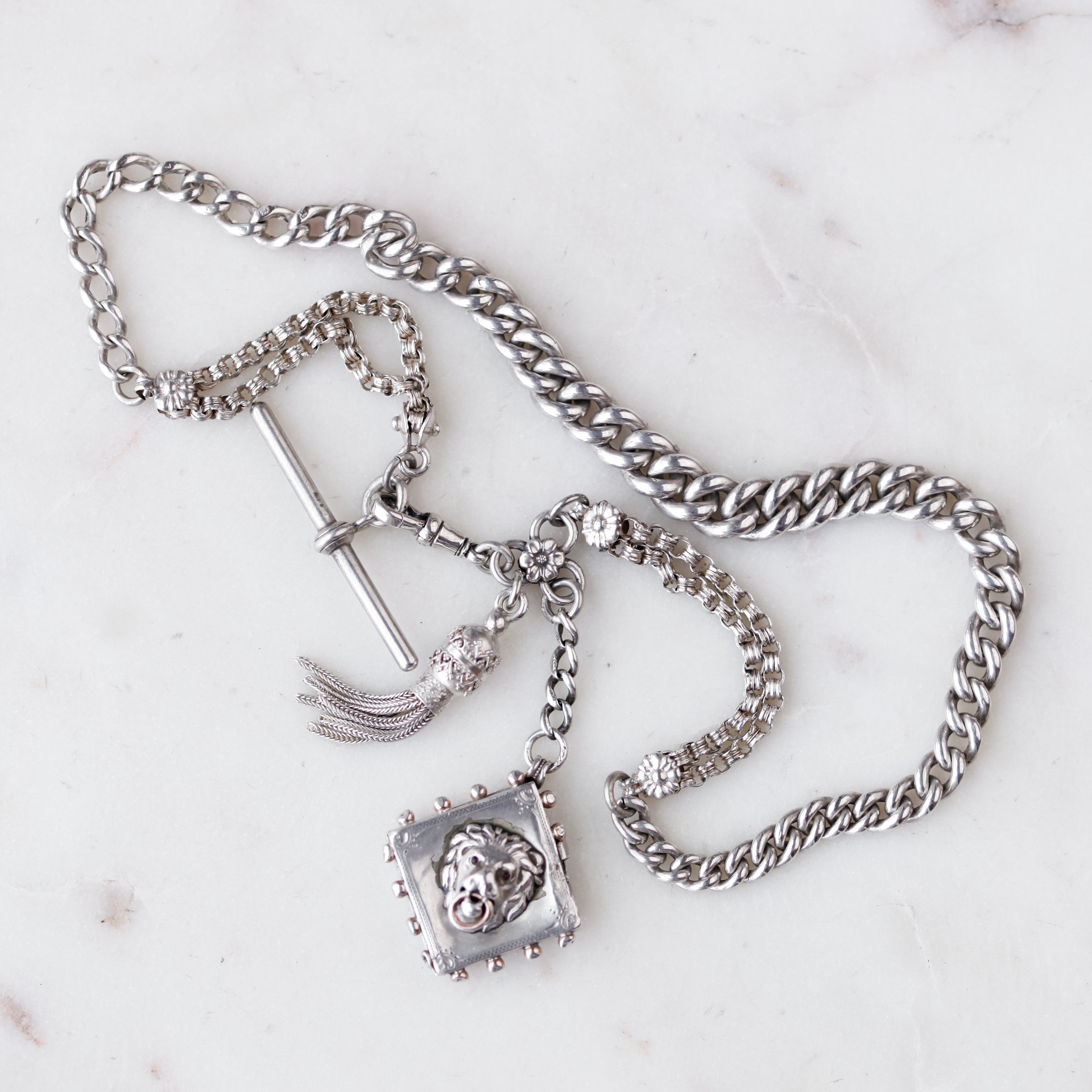 Victorian Lion Locket + Toggle