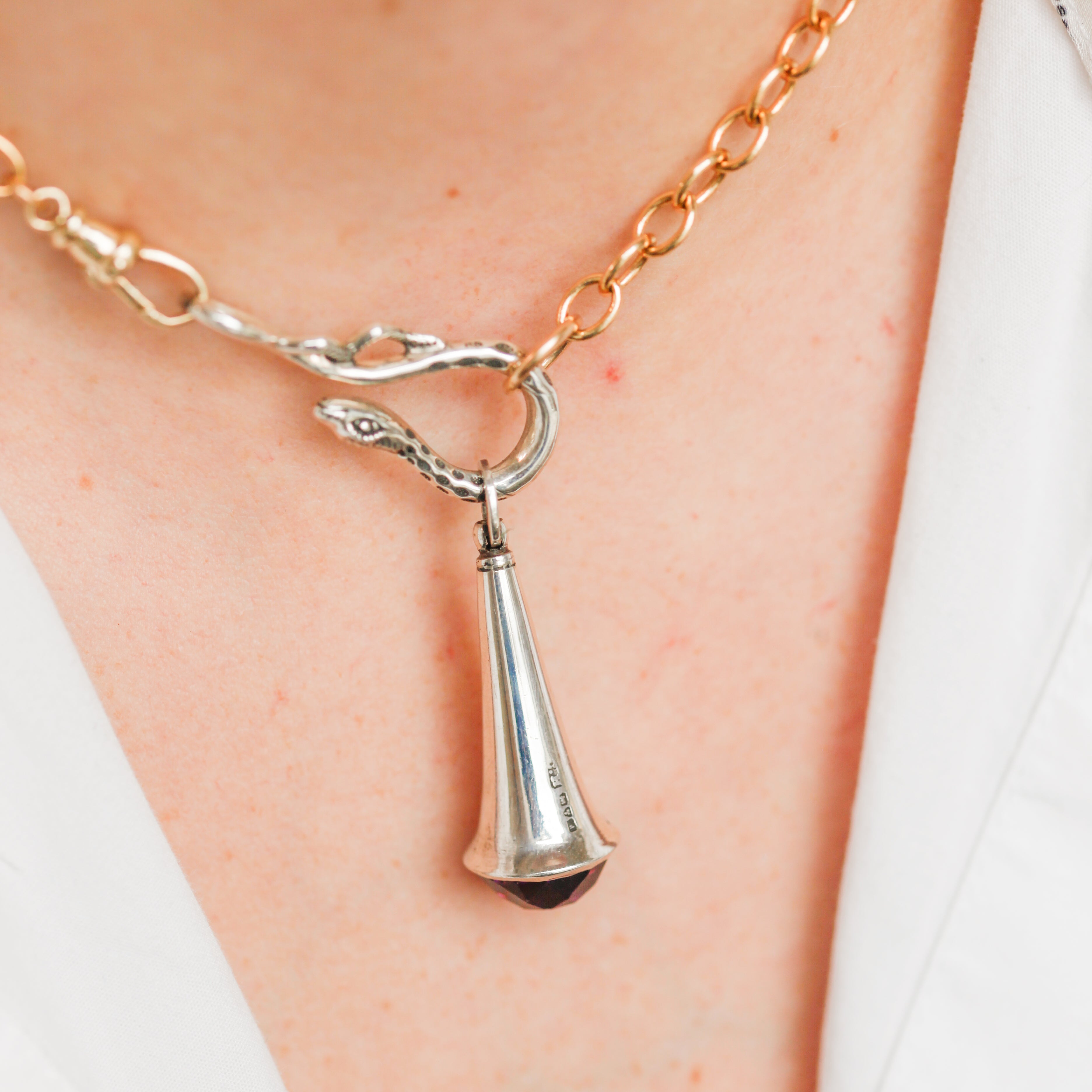 Lenie Silver Totem Pendant