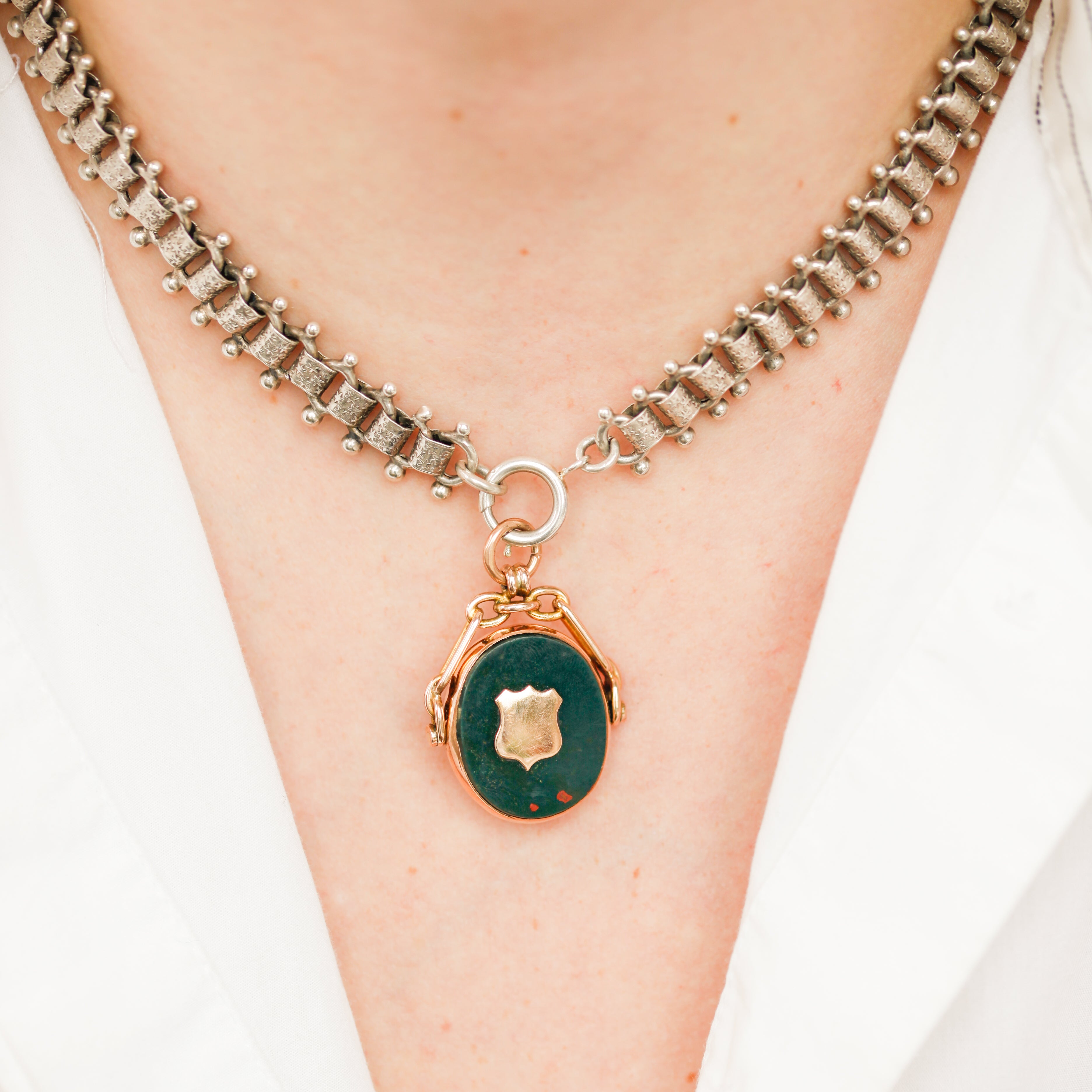 Horace Bloodstone Swivel Fob